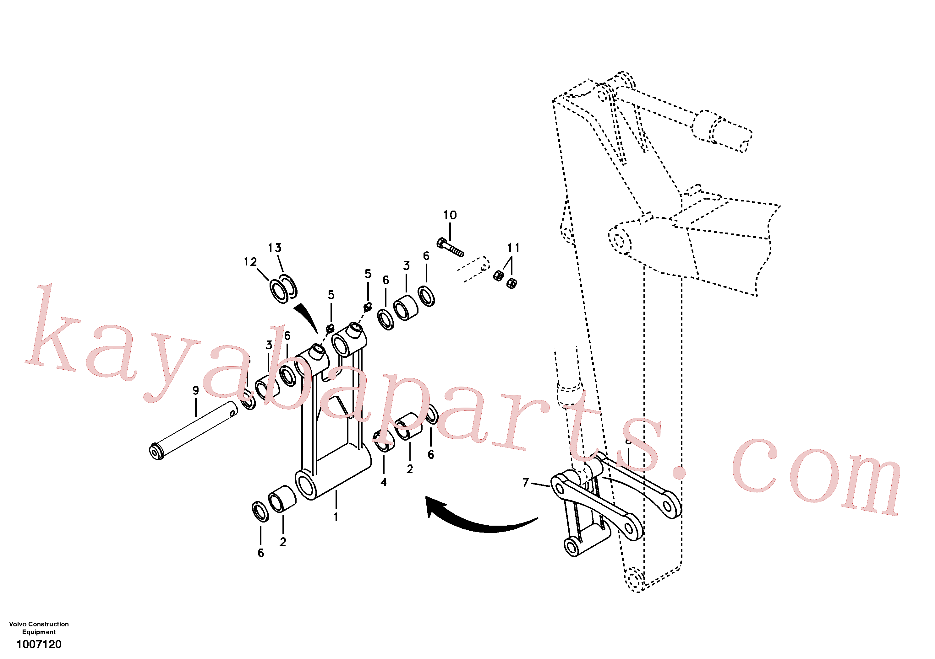 VOE14504212 for Volvo Links to connecting rod(1007120 assembly)