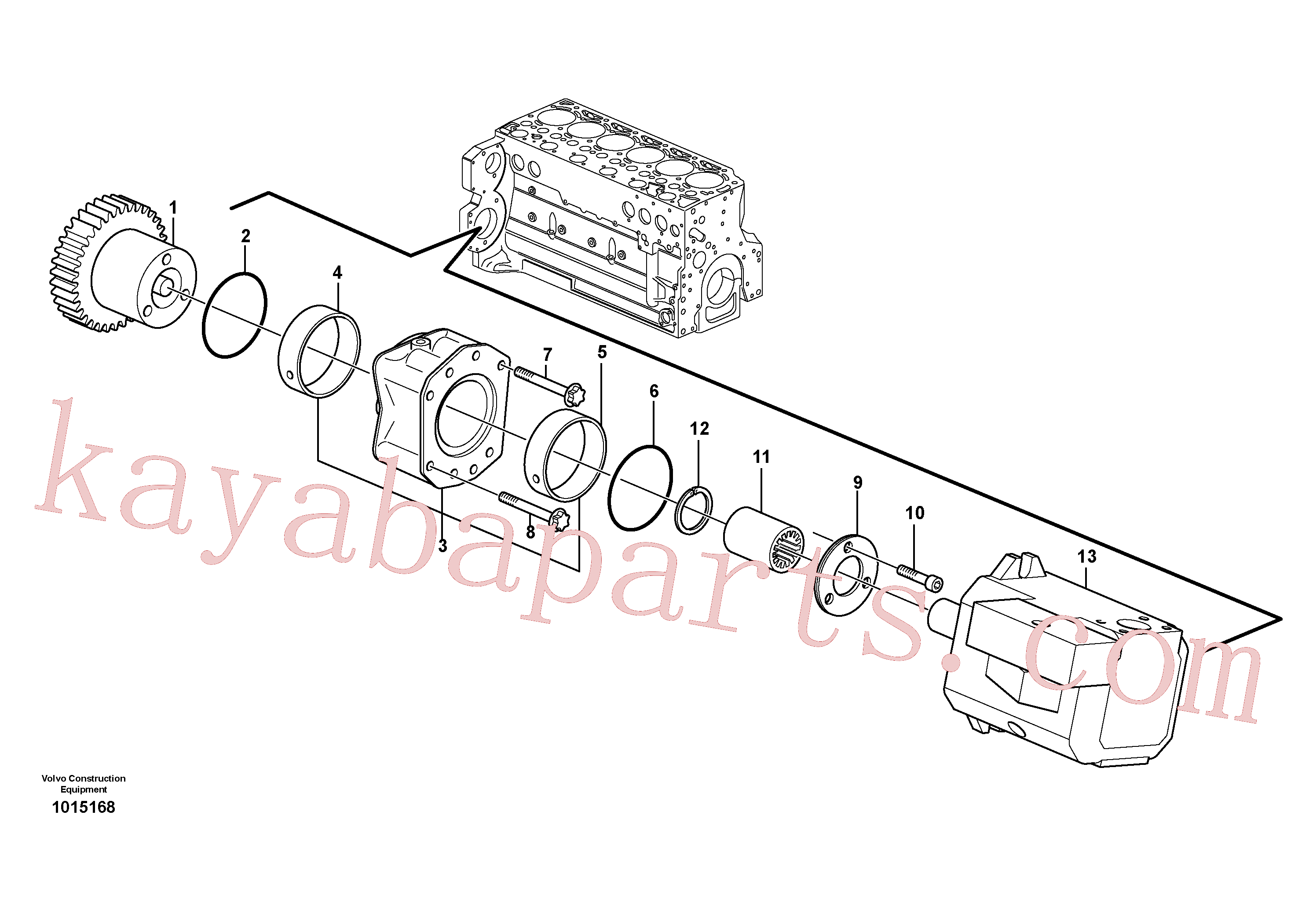 ZM2900269 for Volvo Pump drive power take-off(1015168 assembly)