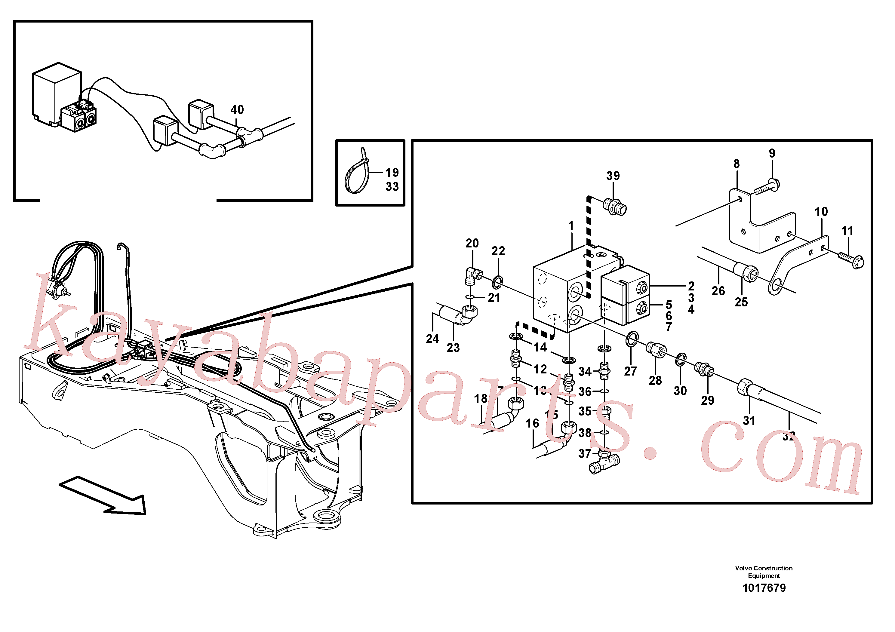 VOE11709807 for Volvo Hoses to fan drive(1017679 assembly)
