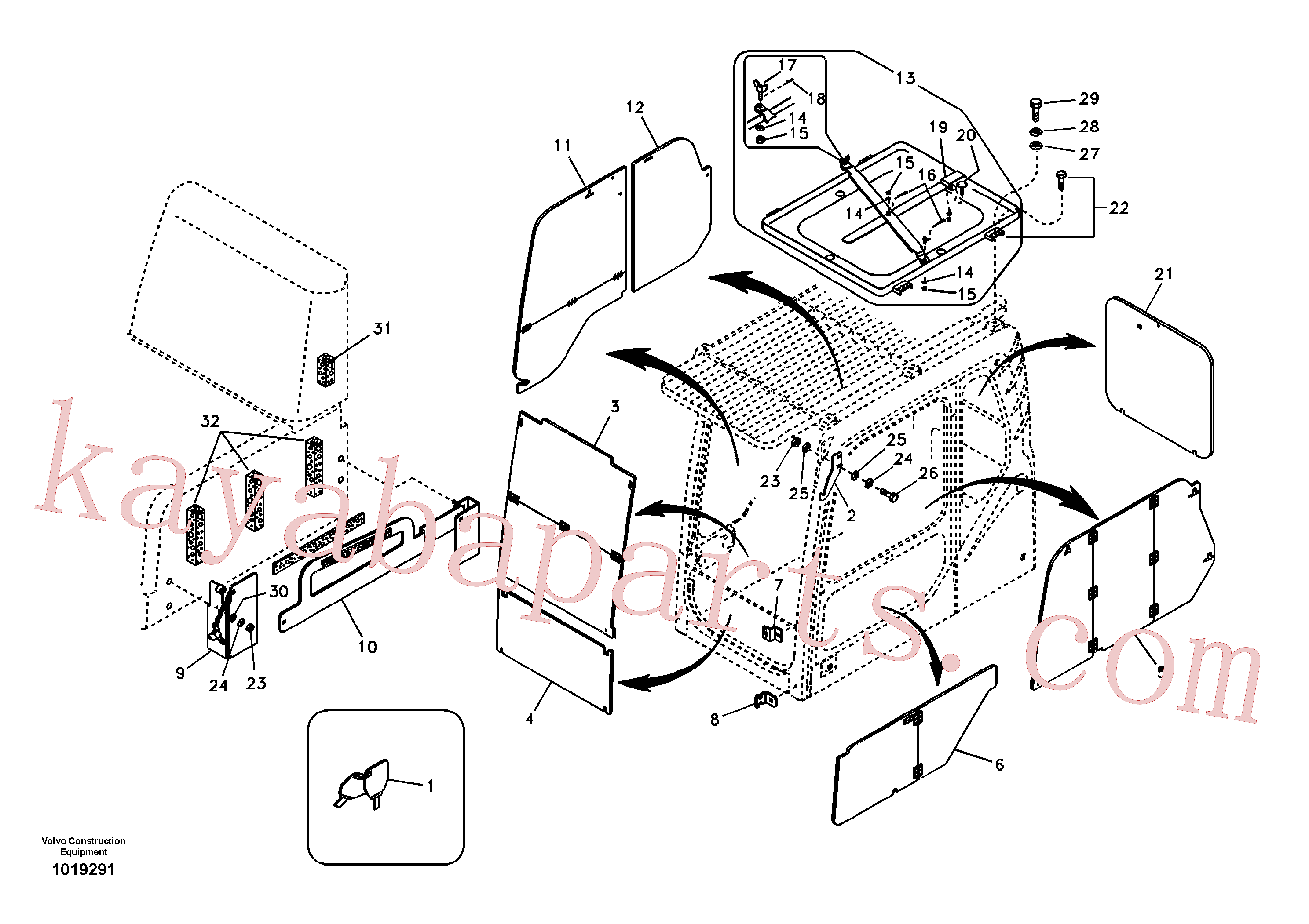 VOE14517401 for Volvo Antitheft system(1019291 assembly)