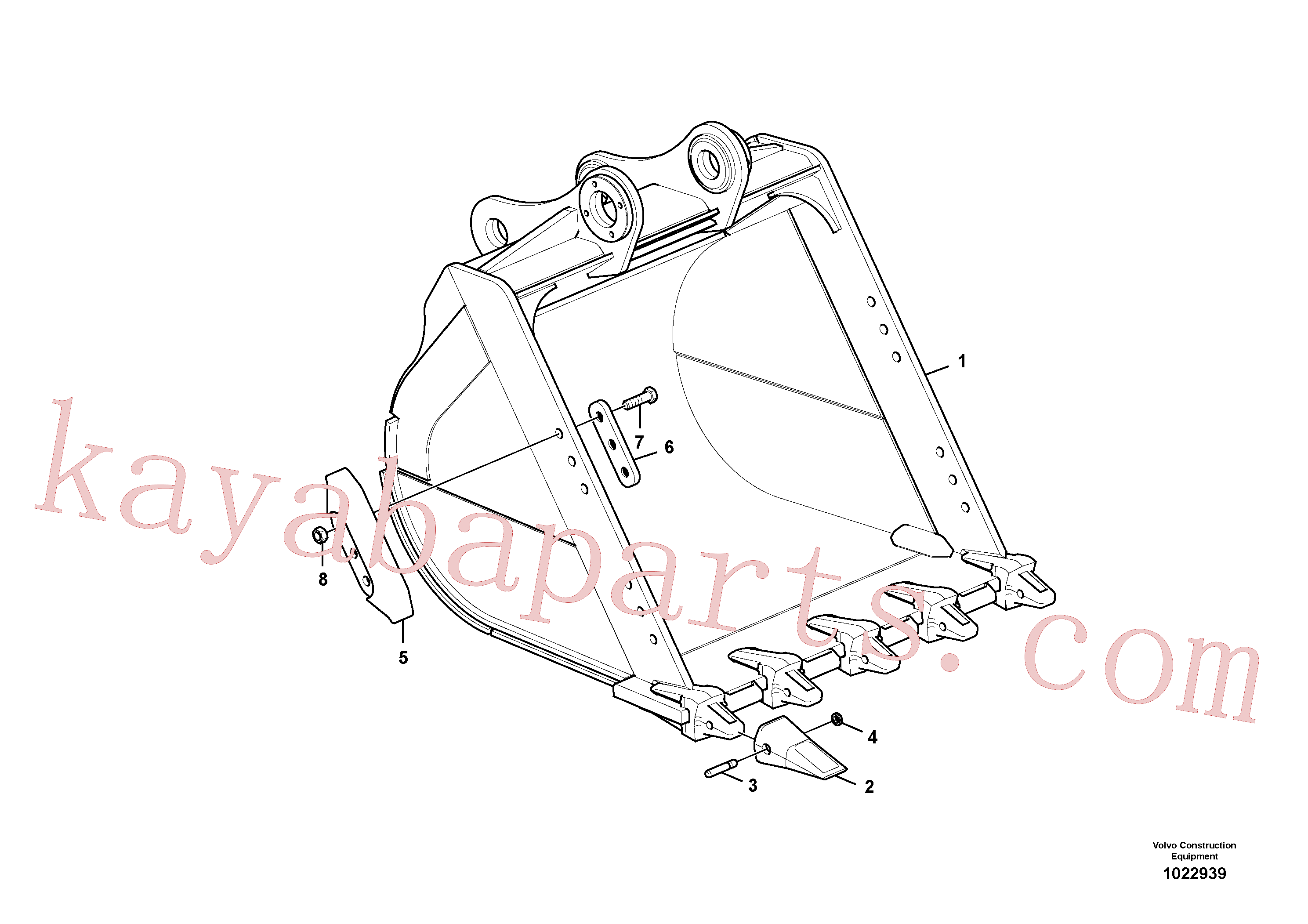 VOE14684649 for Volvo Bucket(1022939 assembly)