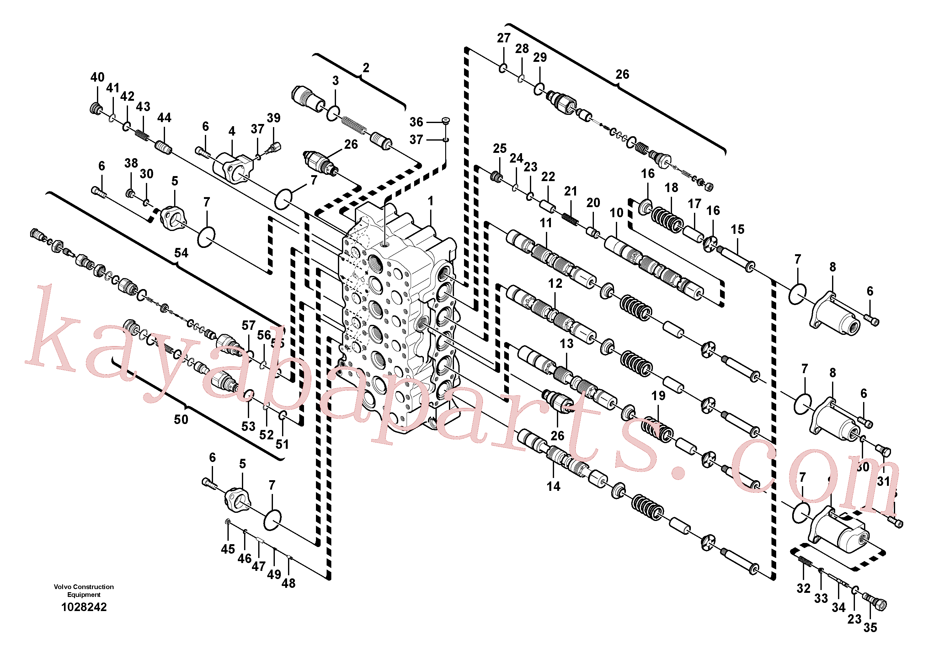 SA8230-10490 for Volvo Main control valve(1028242 assembly)