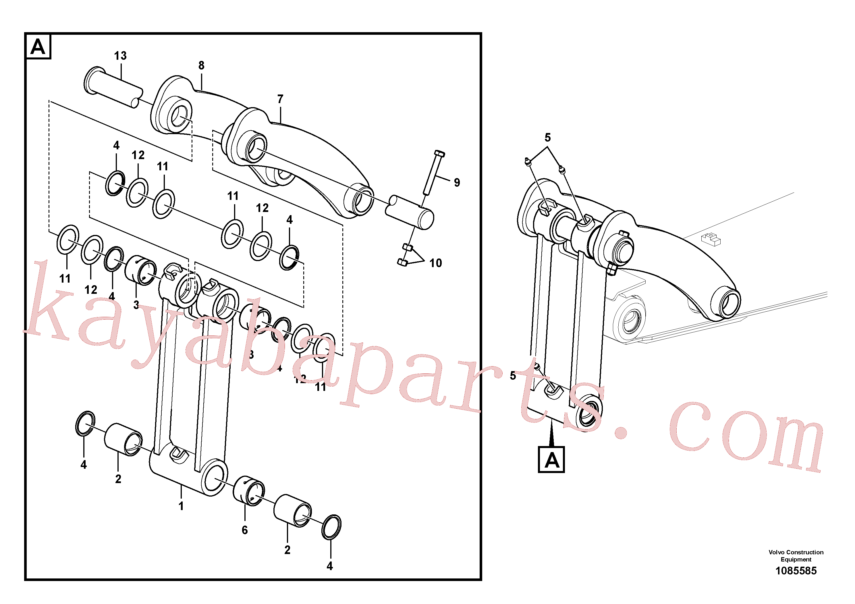 VOE14504212 for Volvo Links to connecting rod(1085585 assembly)