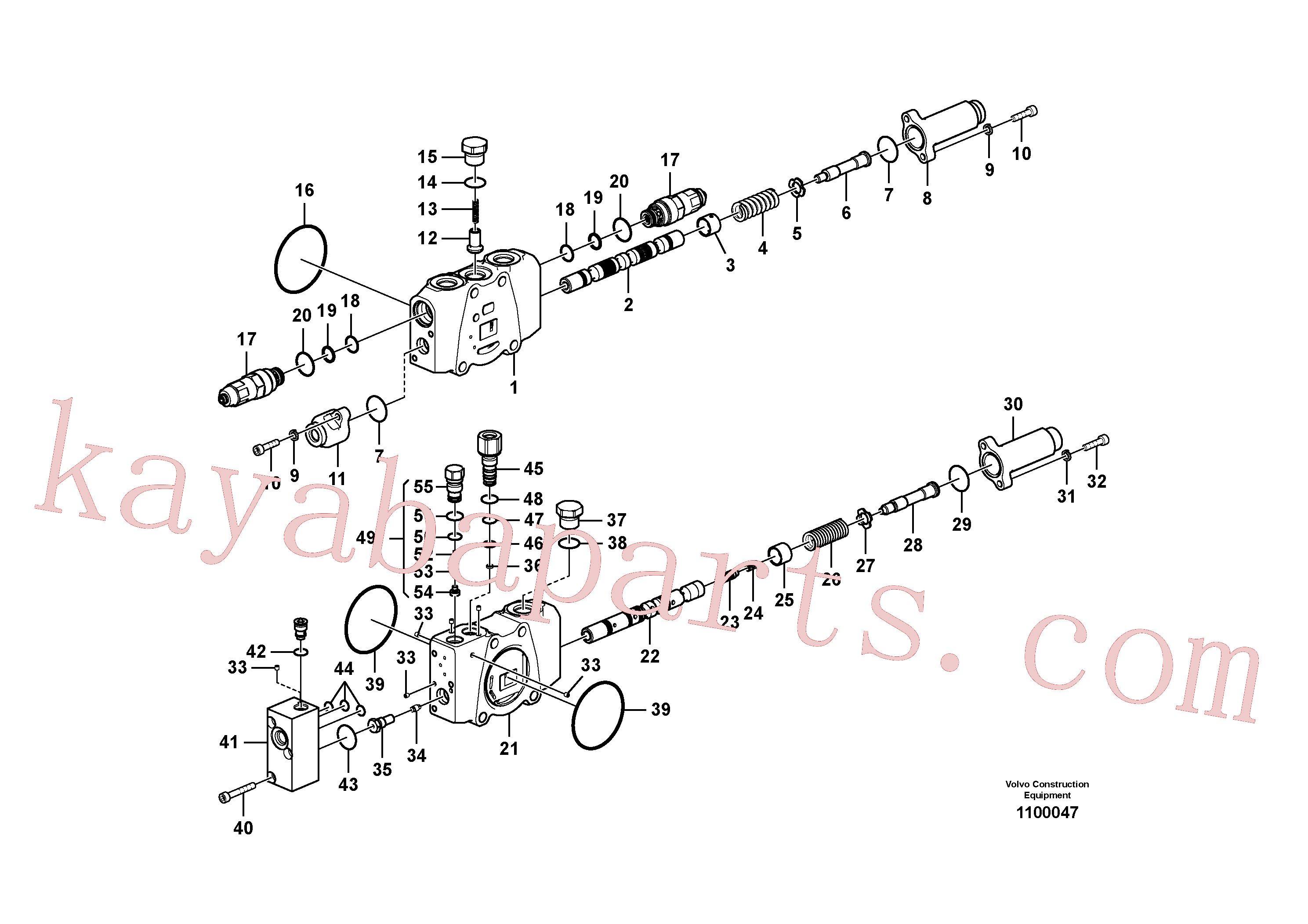 SA7253-03191 for Volvo Main control valve(1100047 assembly)