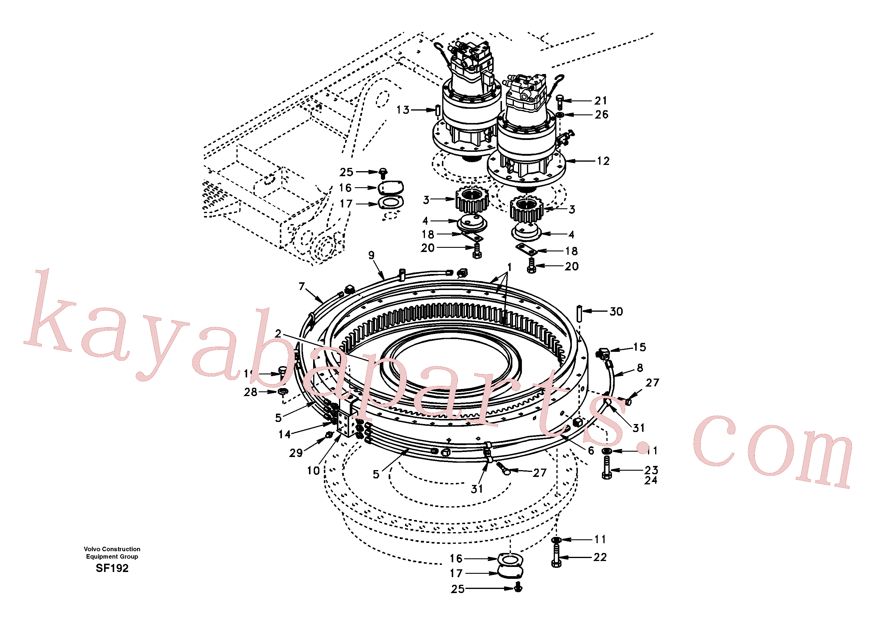 SA1055-00720 for Volvo Swing system(SF192 assembly)