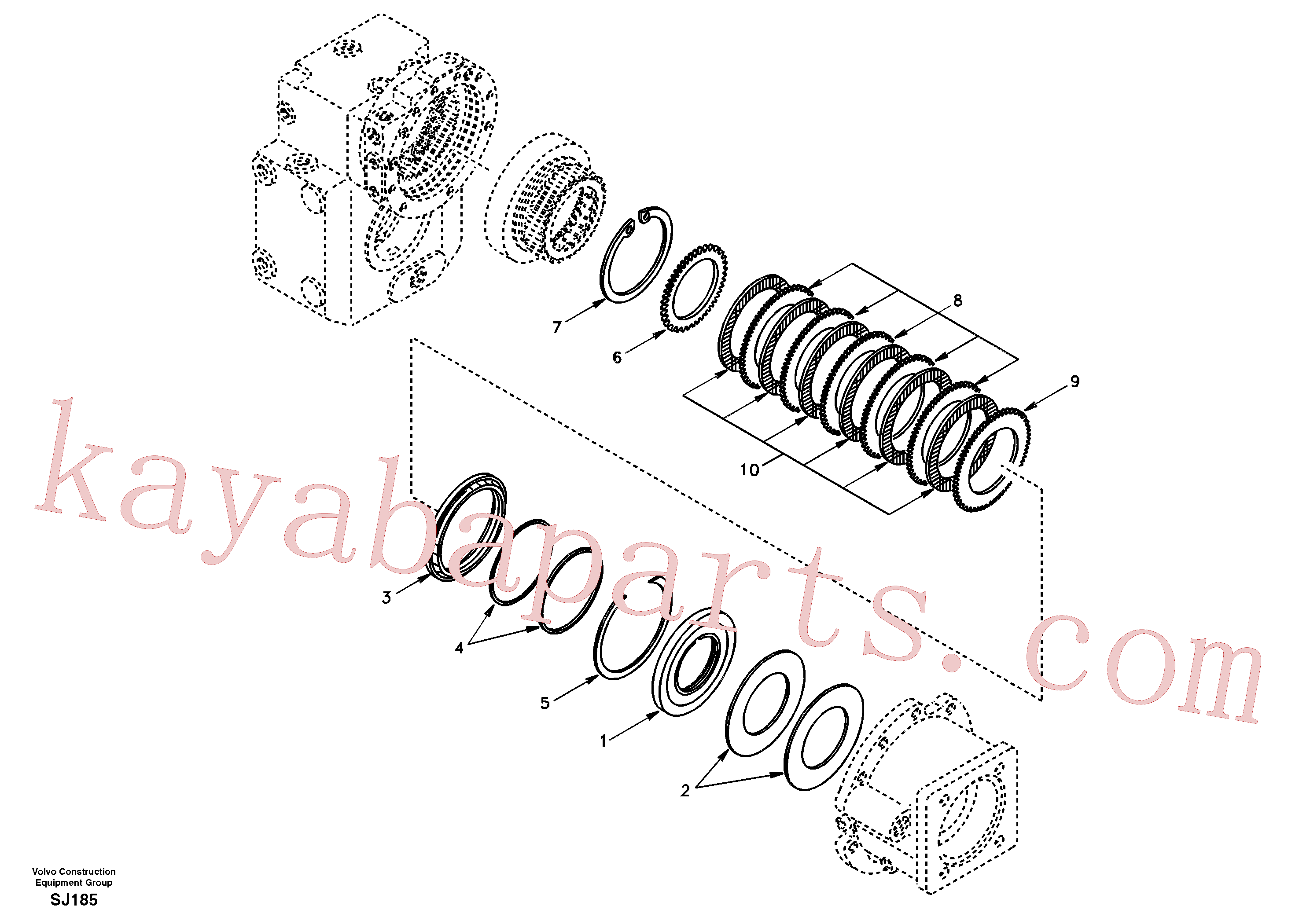 SA8220-11830 for Volvo Disc brake(SJ185 assembly)