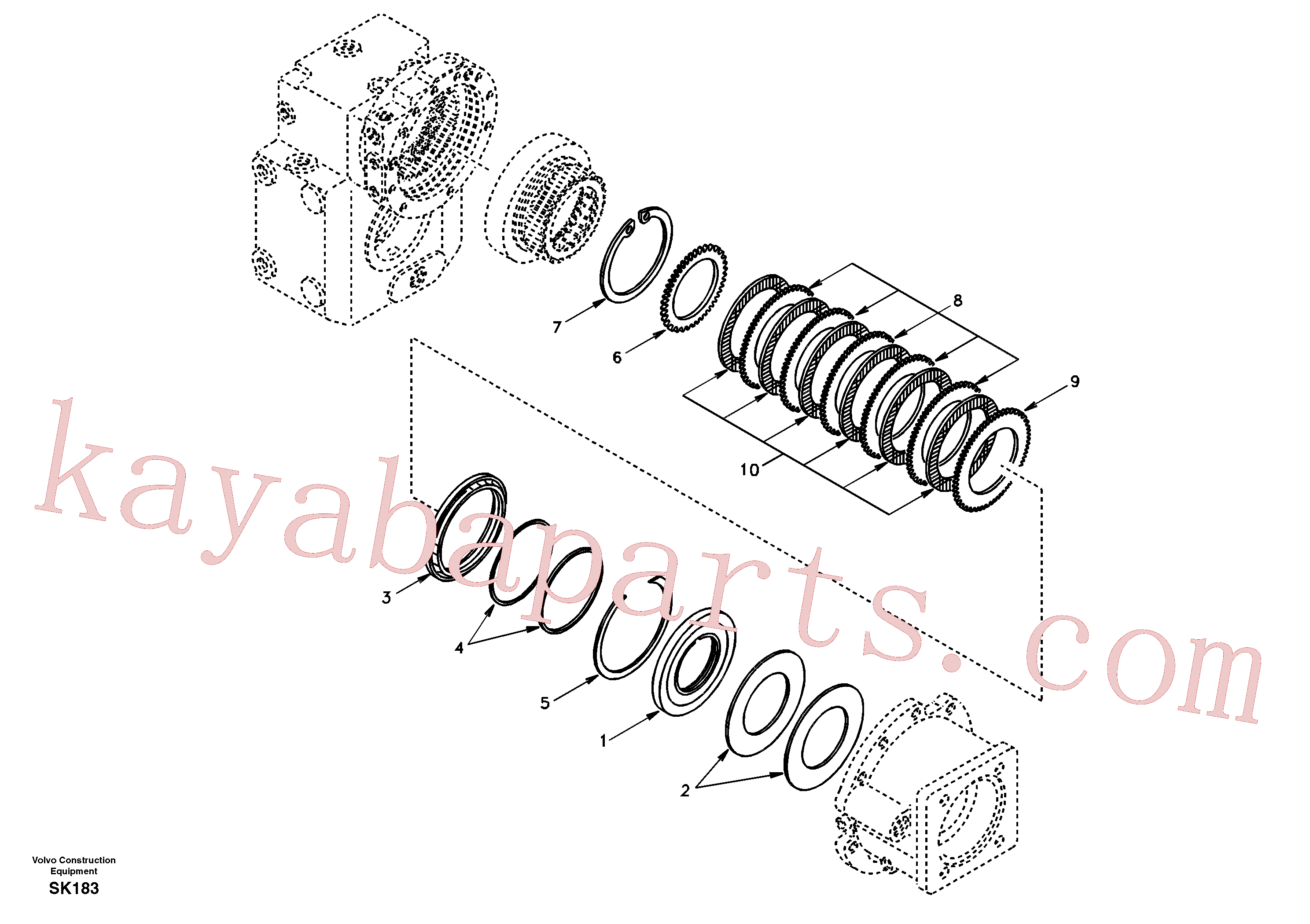 VOE11705185 for Volvo Disc brake(SK183 assembly)