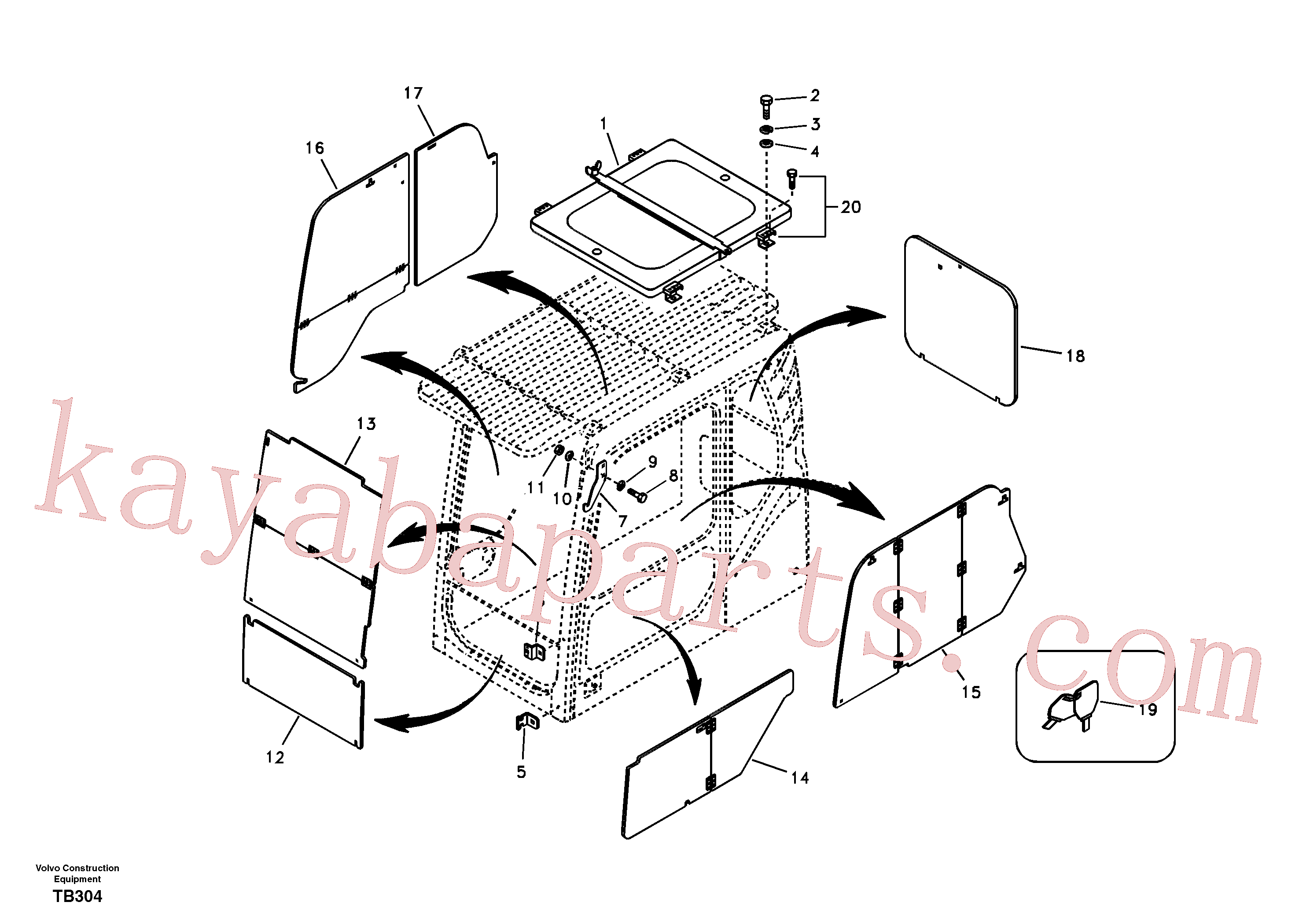 VOE14538708 for Volvo Antitheft system(TB304 assembly)