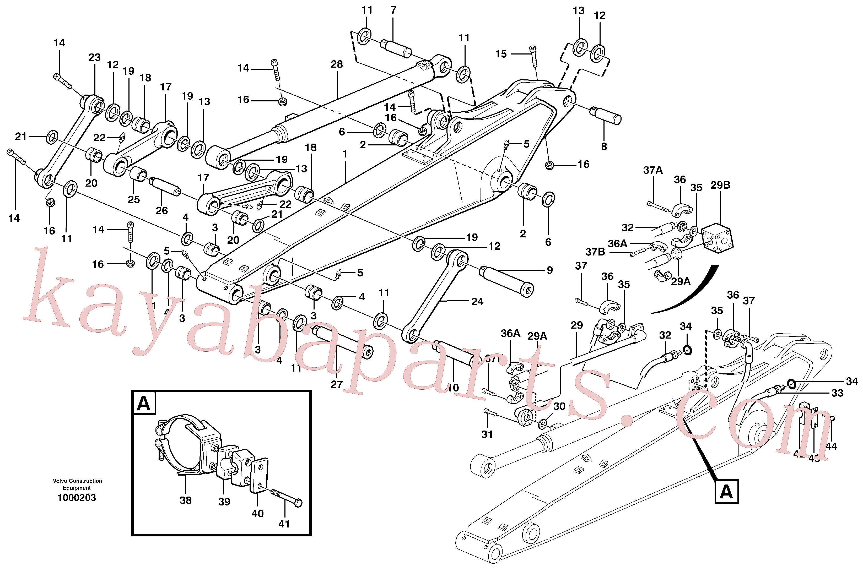 VOE14372274 for Volvo Dipper arm incl. connect.(1000203 assembly)