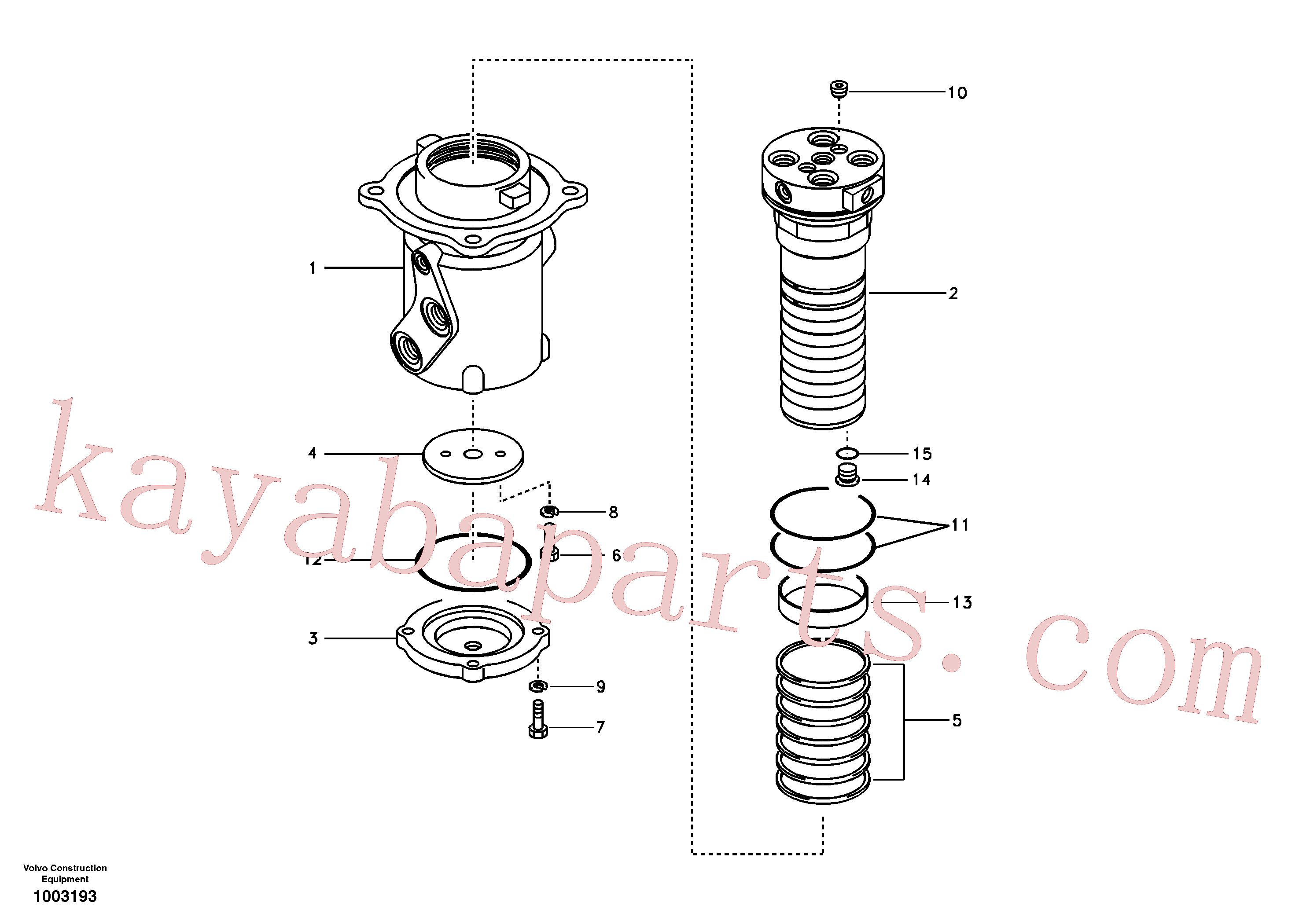 SA9611-10025 for Volvo Turning joint(1003193 assembly)