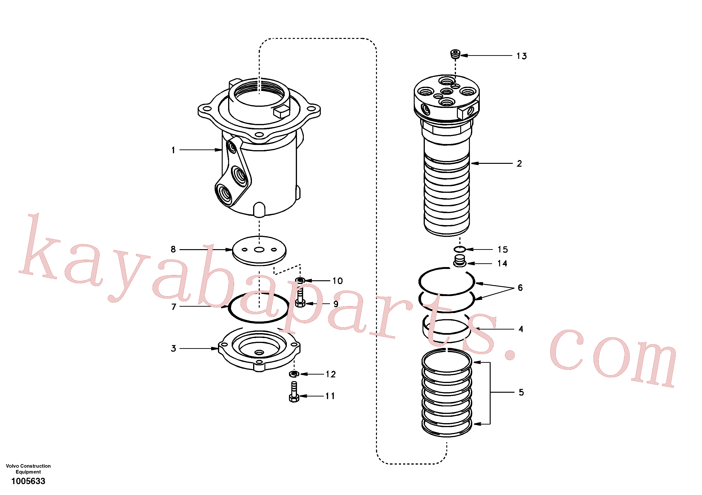 SA9611-10025 for Volvo Turning joint(1005633 assembly)