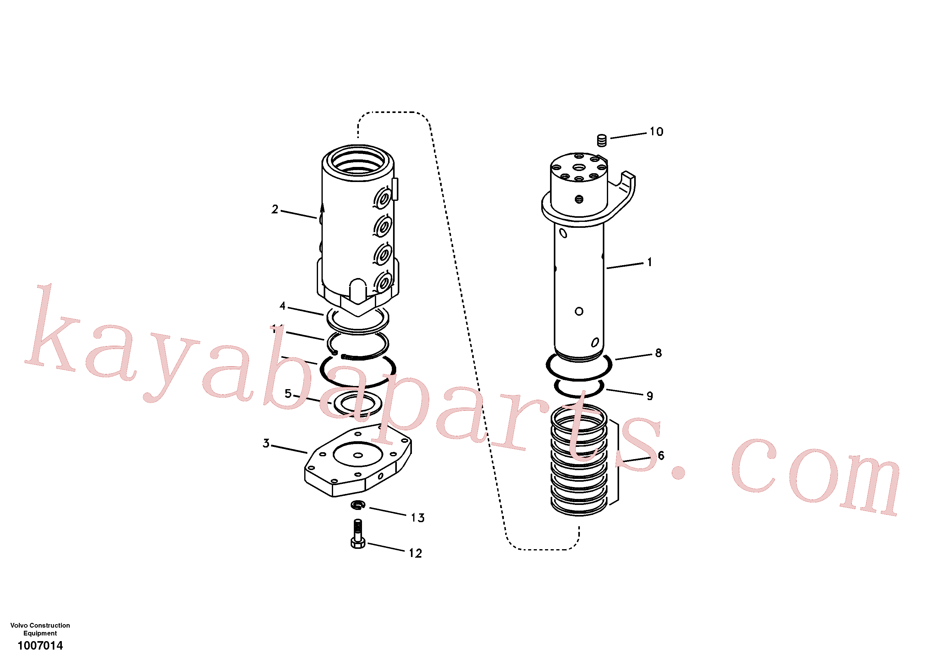 VOE990638 for Volvo Turning joint(1007014 assembly)