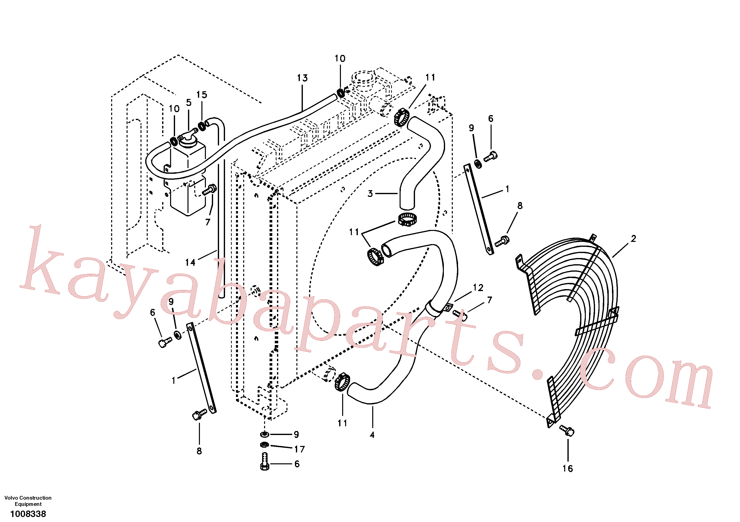 VOE14644804 for Volvo Cooling system(1008338 assembly)