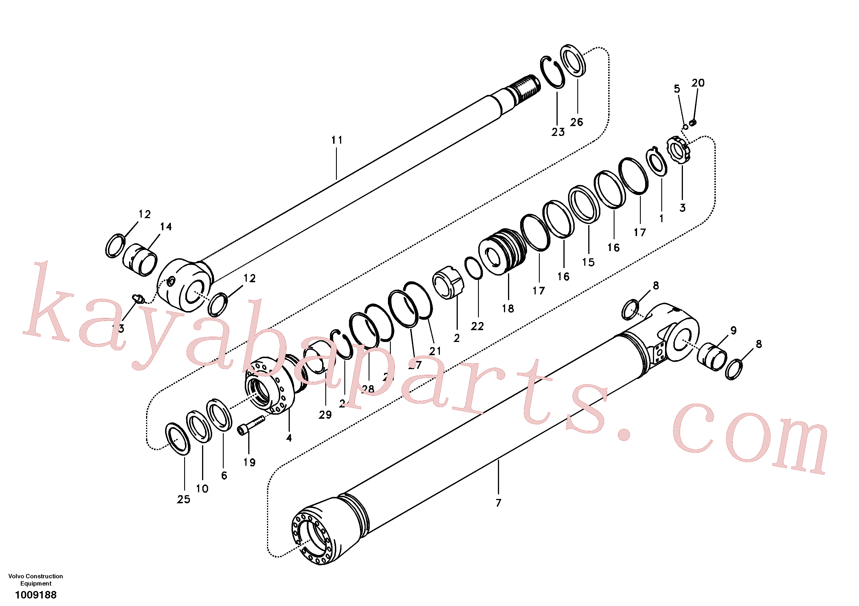 VOE14504674 for Volvo Bucket cylinder(1009188 assembly)