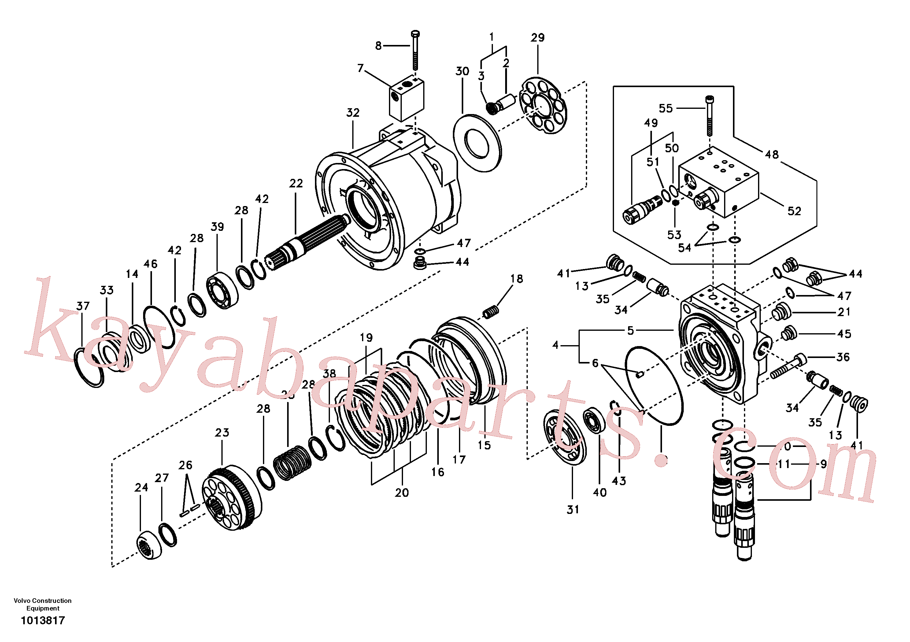 SA8230-14170 for Volvo Swing motor(1013817 assembly)