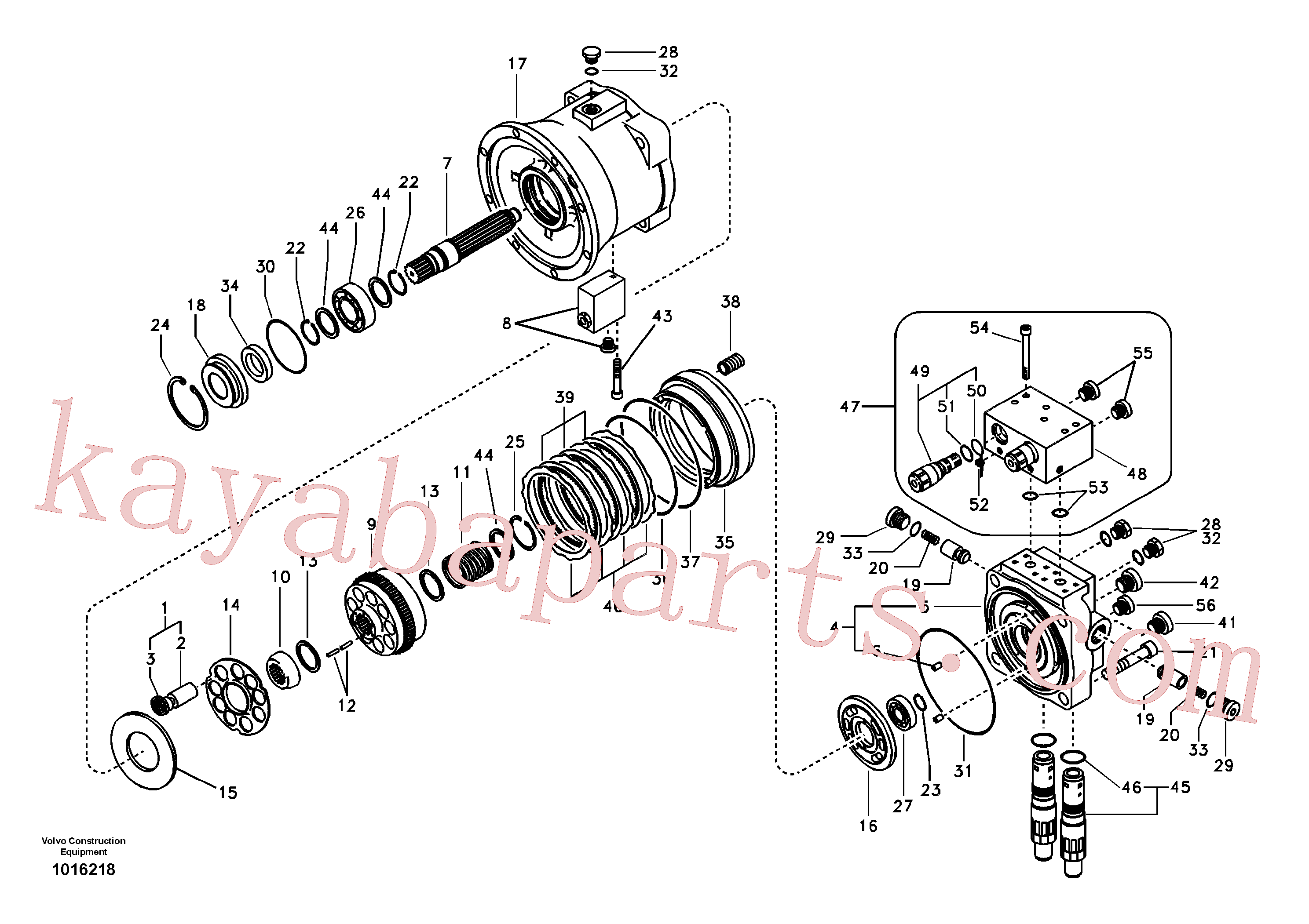 SA8230-14170 for Volvo Swing motor(1016218 assembly)