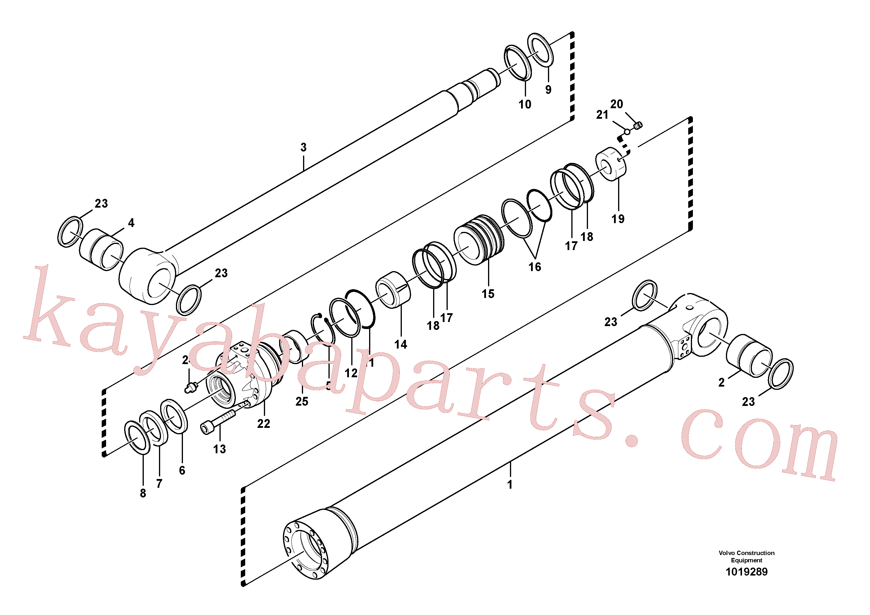 VOE14542094 for Volvo Bucket cylinder(1019289 assembly)