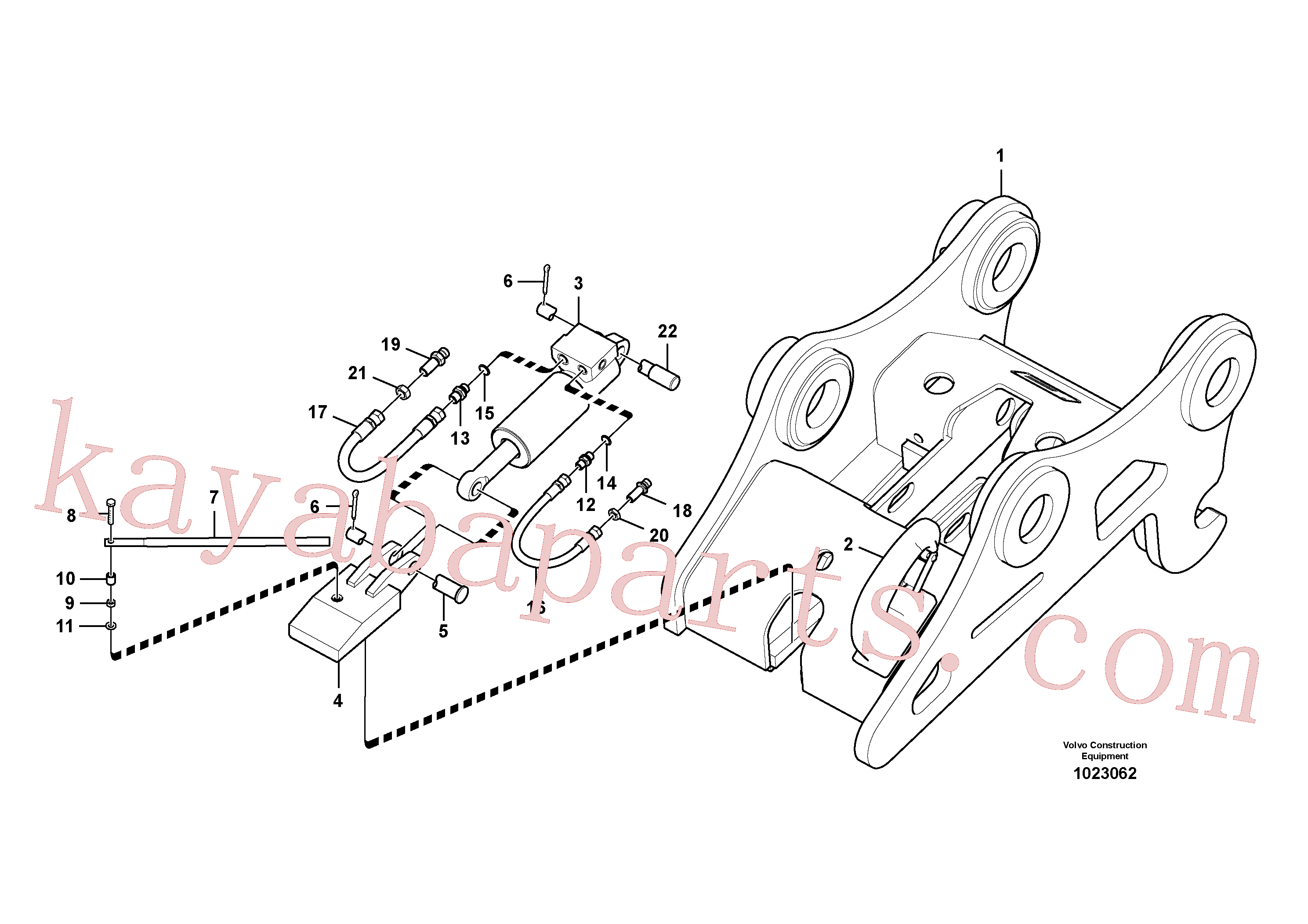 SA9459-05200 for Volvo Attachment bracket, quickfit(1023062 assembly)