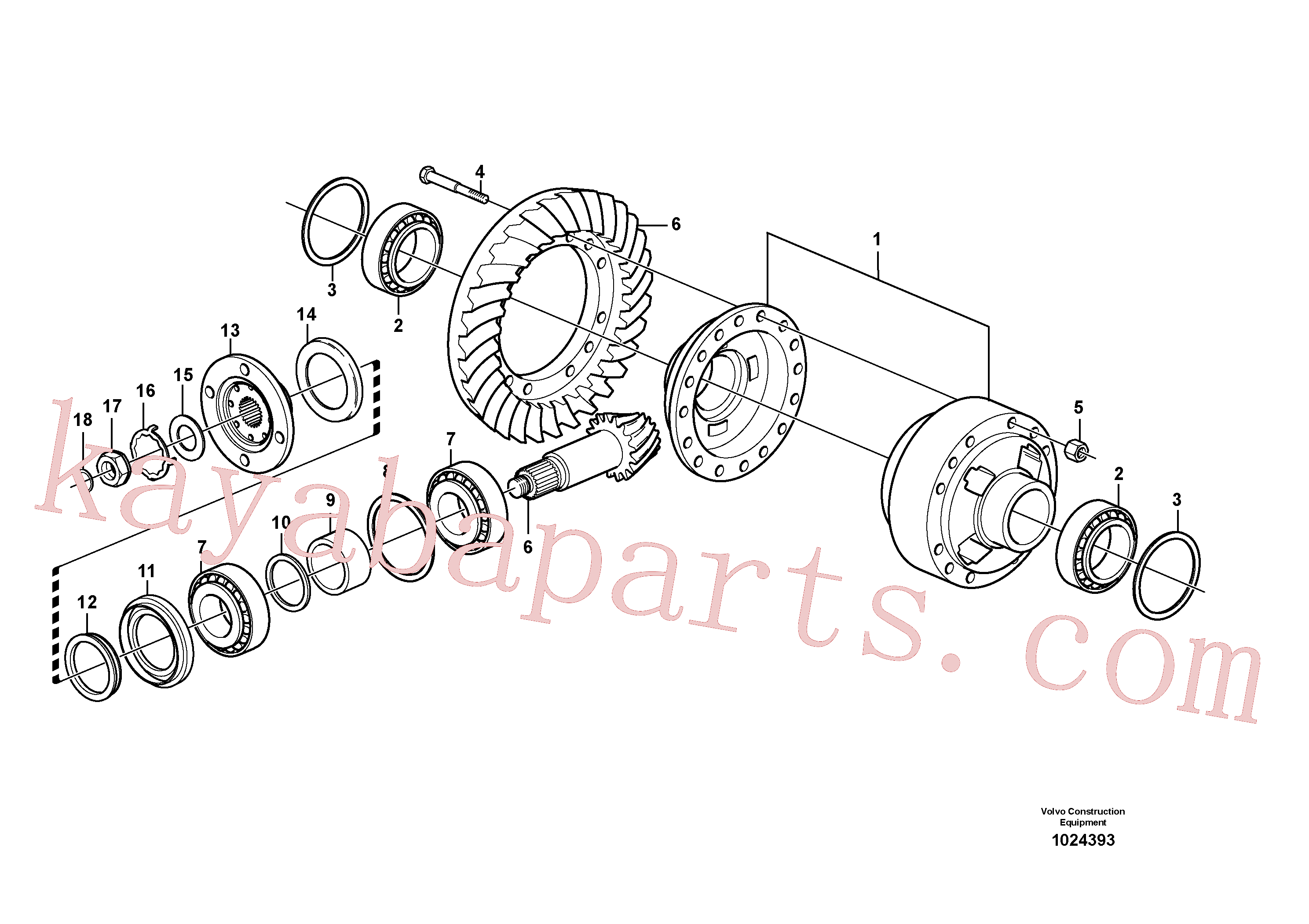 VOE11168058 for Volvo Final drive, rear(1024393 assembly)