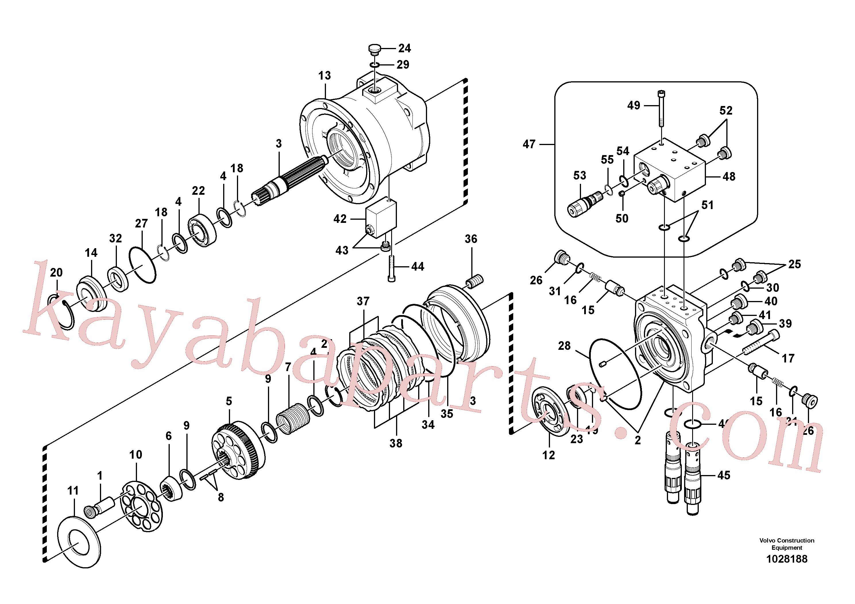 SA8230-14170 for Volvo Swing motor(1028188 assembly)