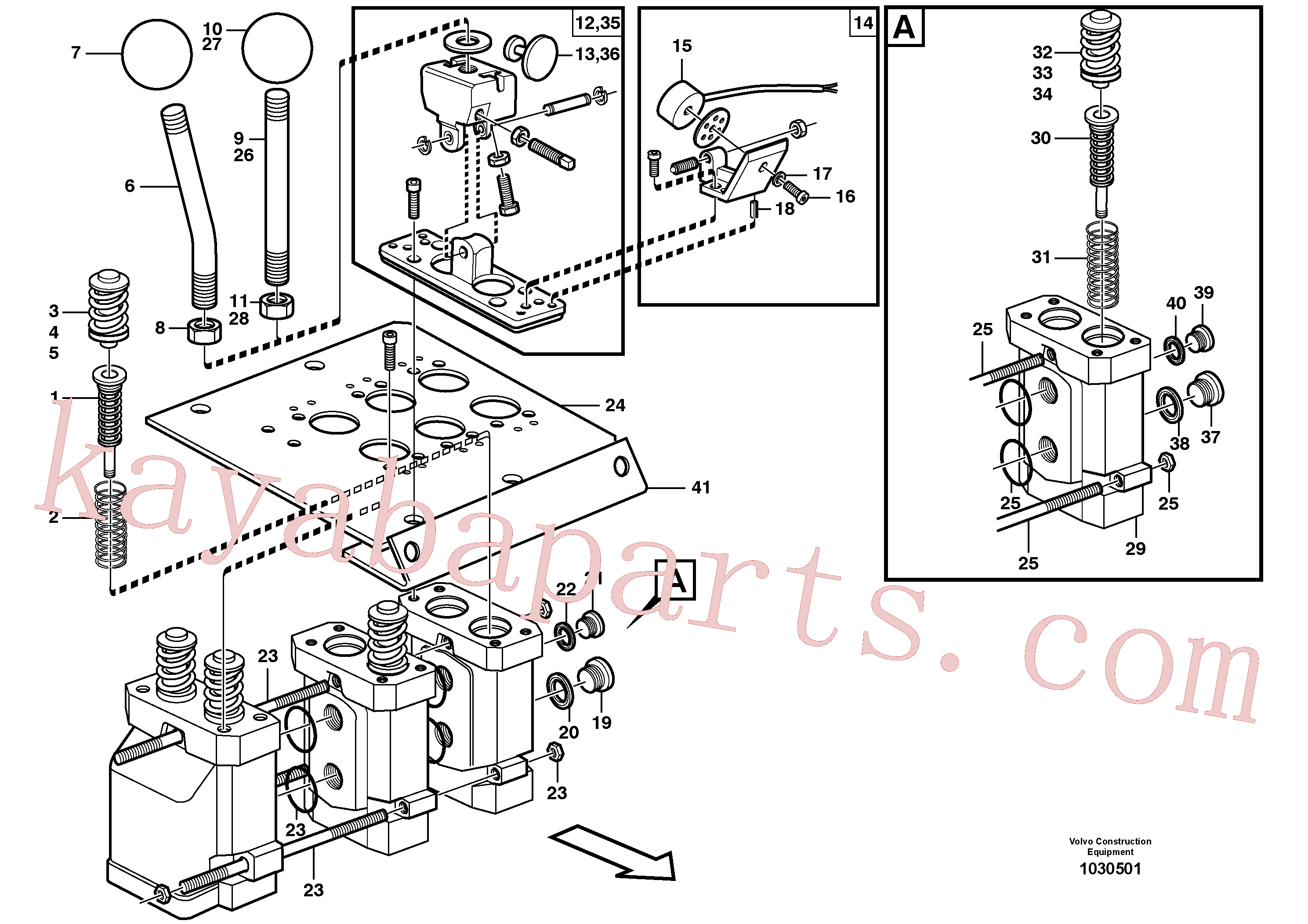VOE11715961 for Volvo Servo valve(1030501 assembly)
