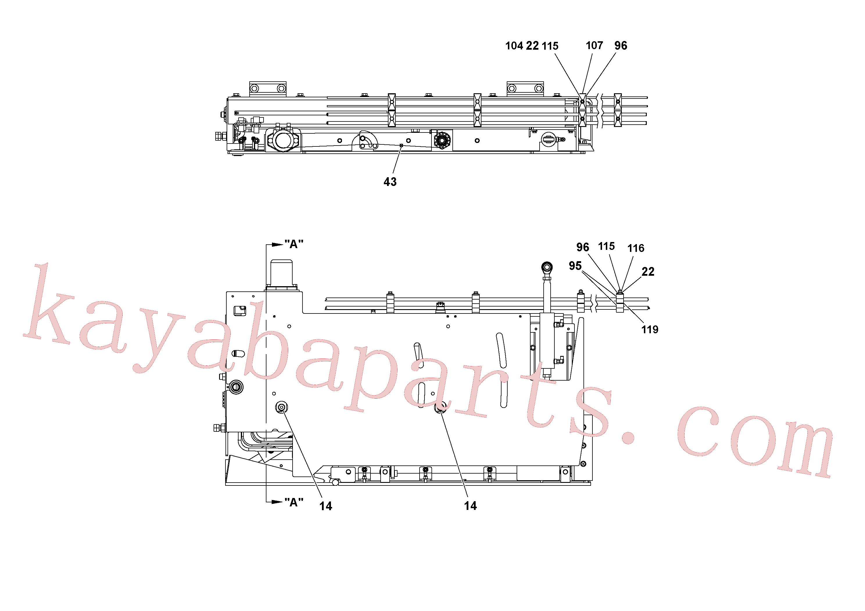 RM20342085 for Volvo 5 Extension Assembly(1036983 assembly)