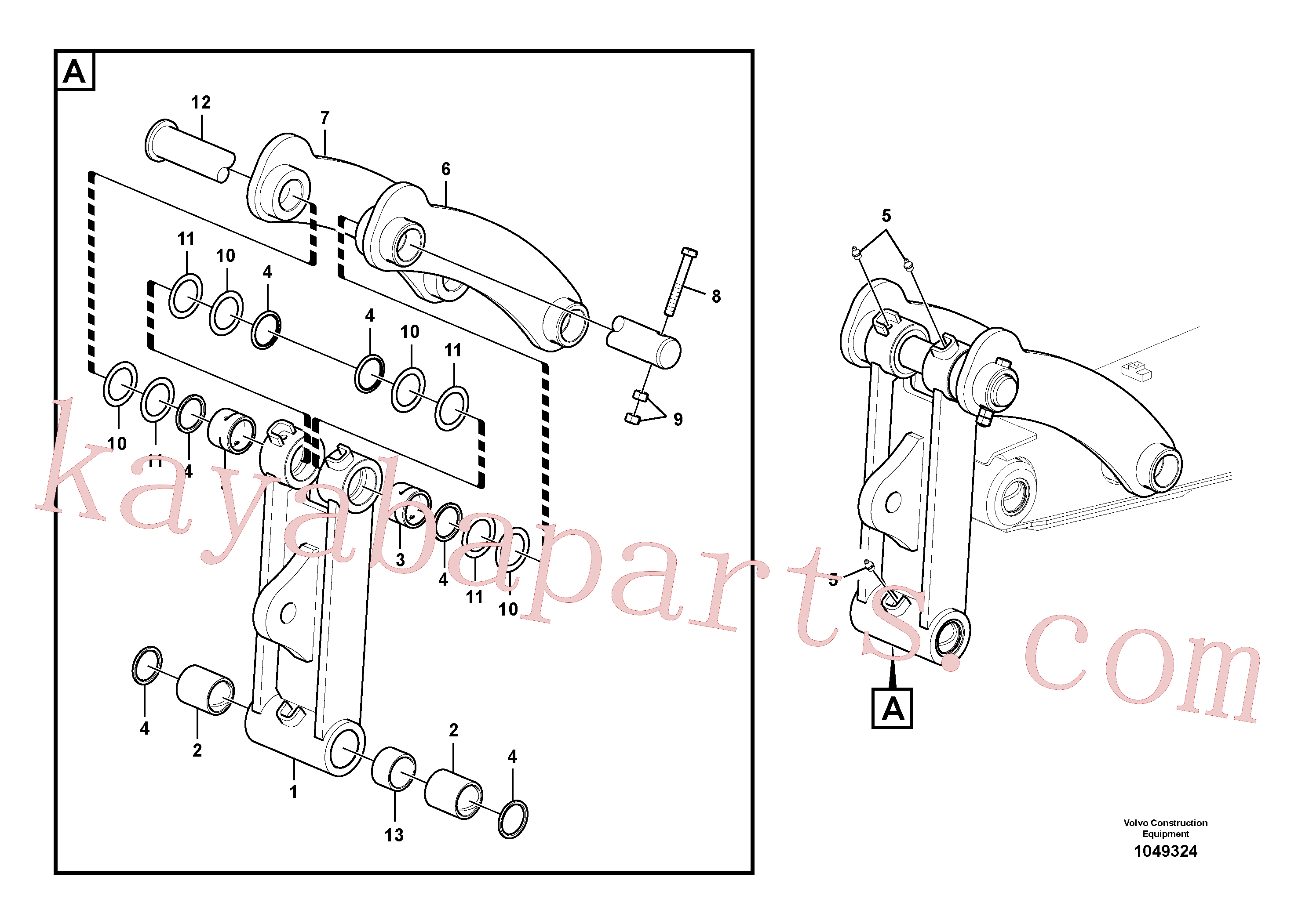 VOE14546152 for Volvo Links to connecting rod(1049324 assembly)