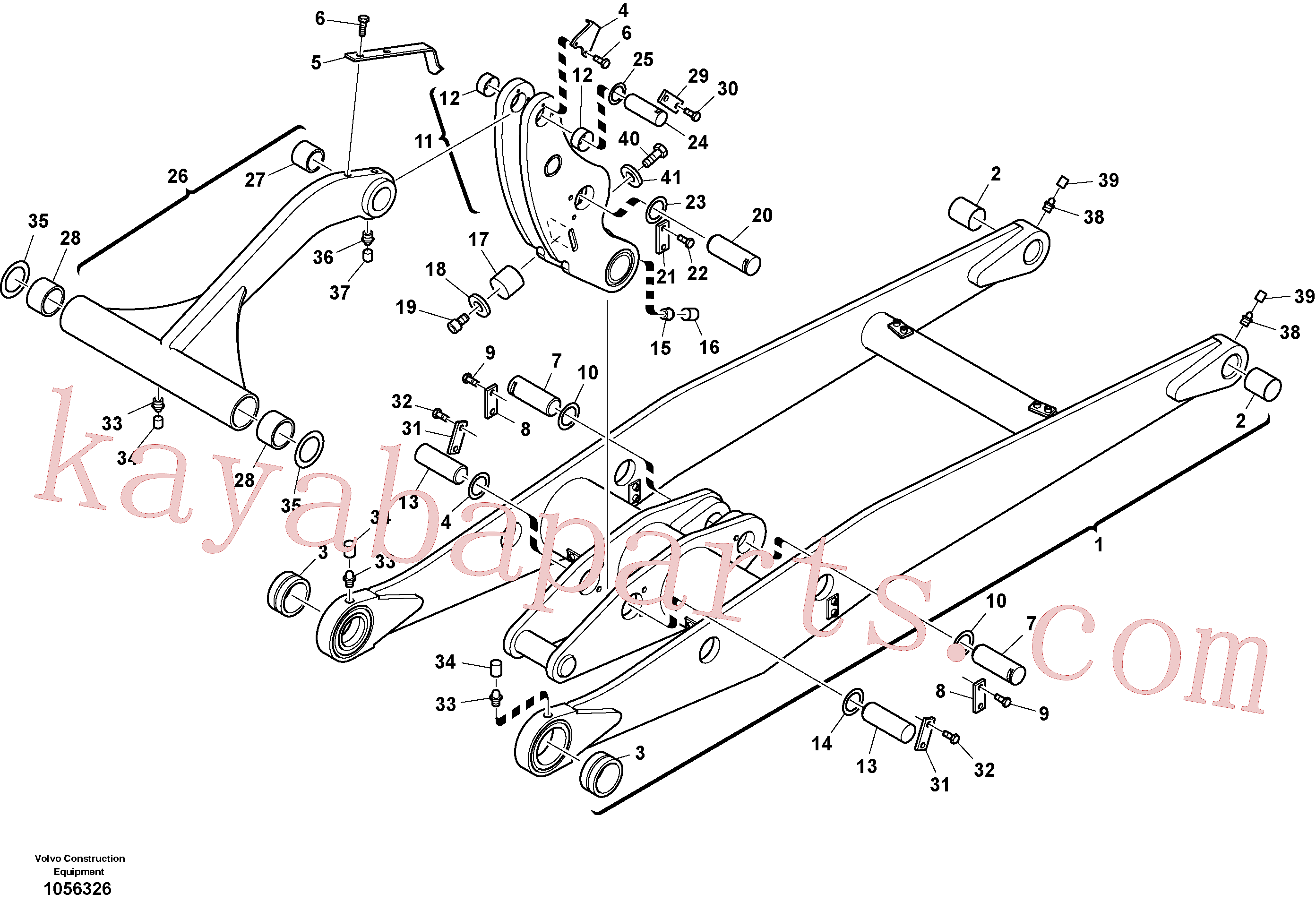 VOE11305012 for Volvo Lifting framework with assembly parts(1056326 assembly)