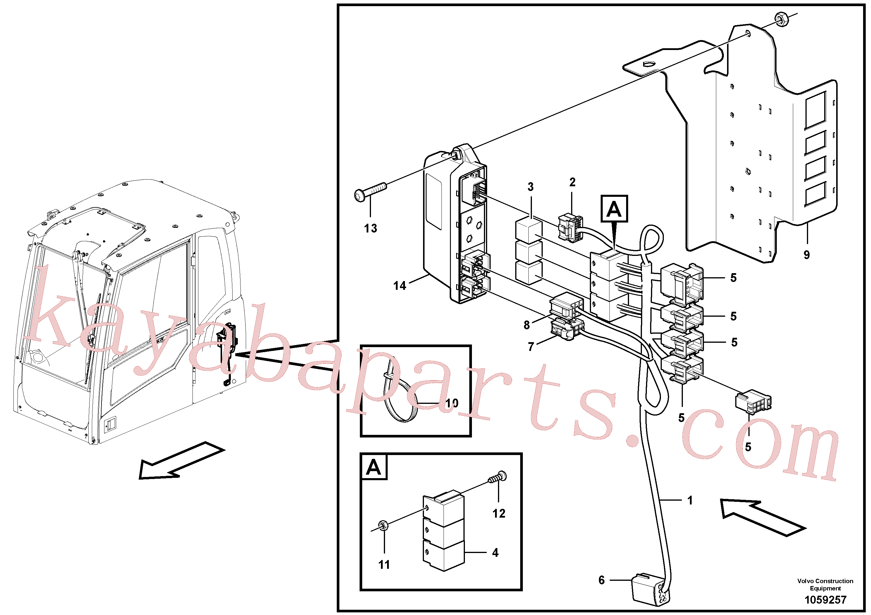 VOE14572485 for Volvo Cable harness, rototilt(1059257 assembly)