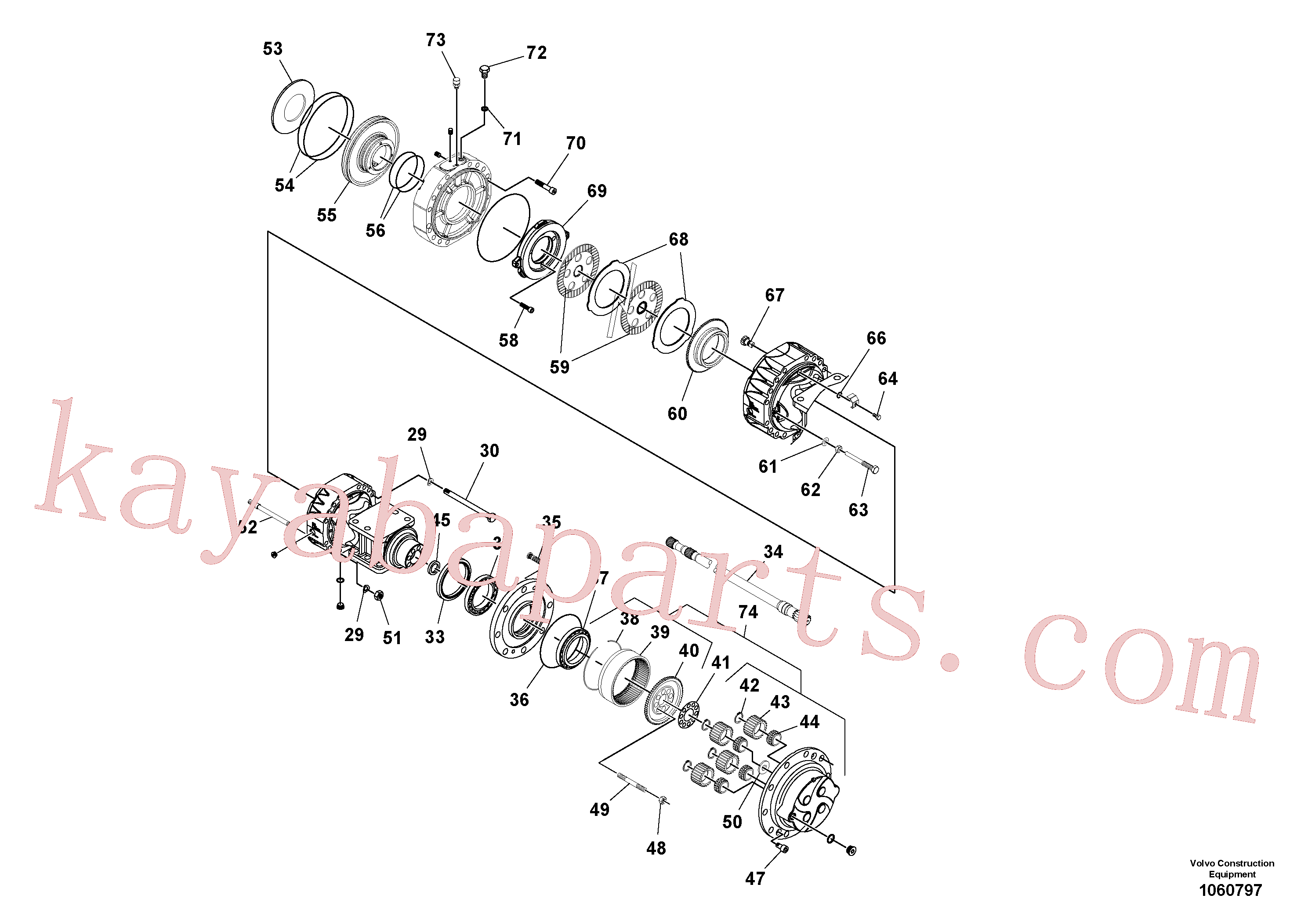 RM59146662 for Volvo Axle(1060797 assembly)
