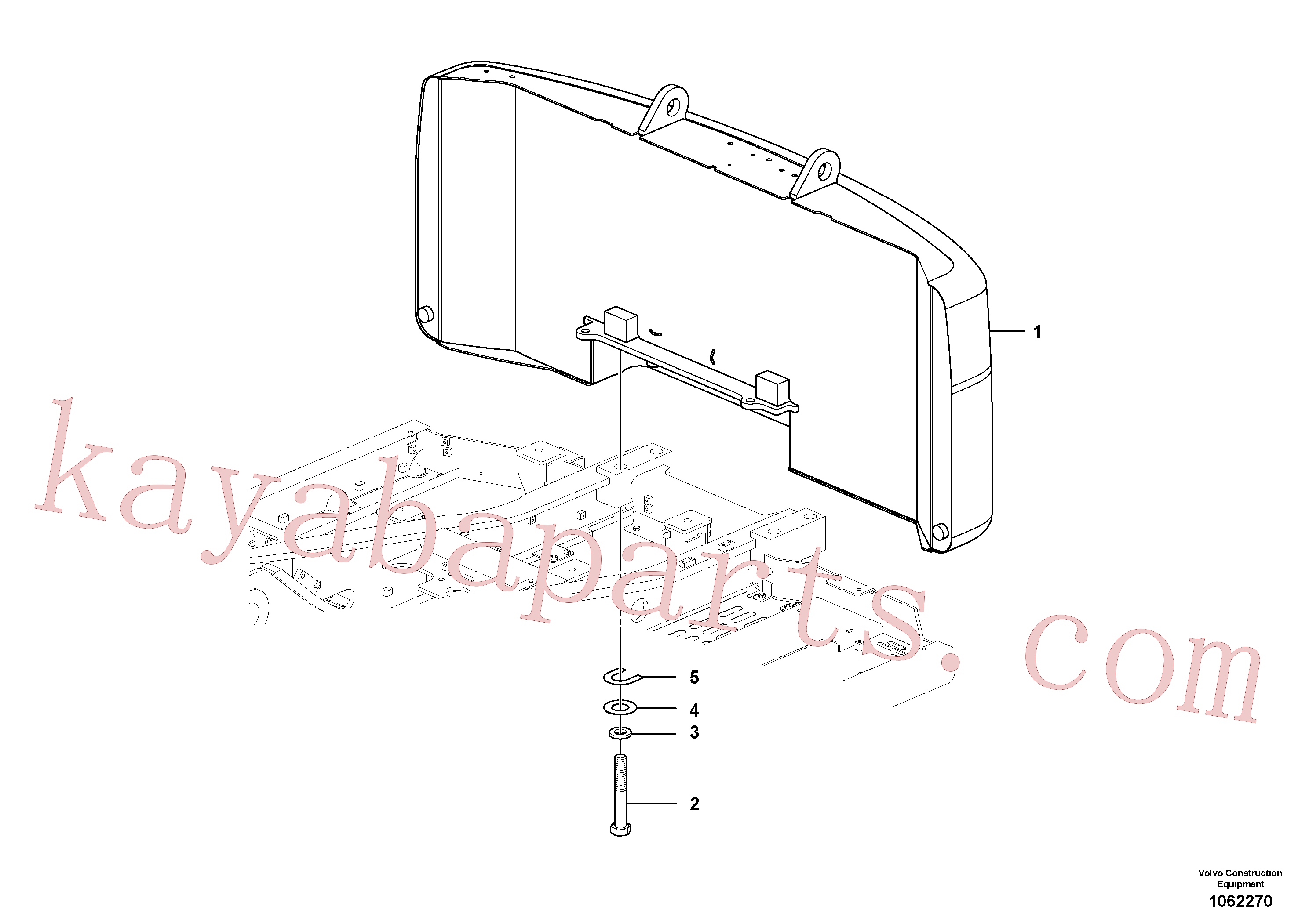 VOE992995 for Volvo Counterweights(1062270 assembly)