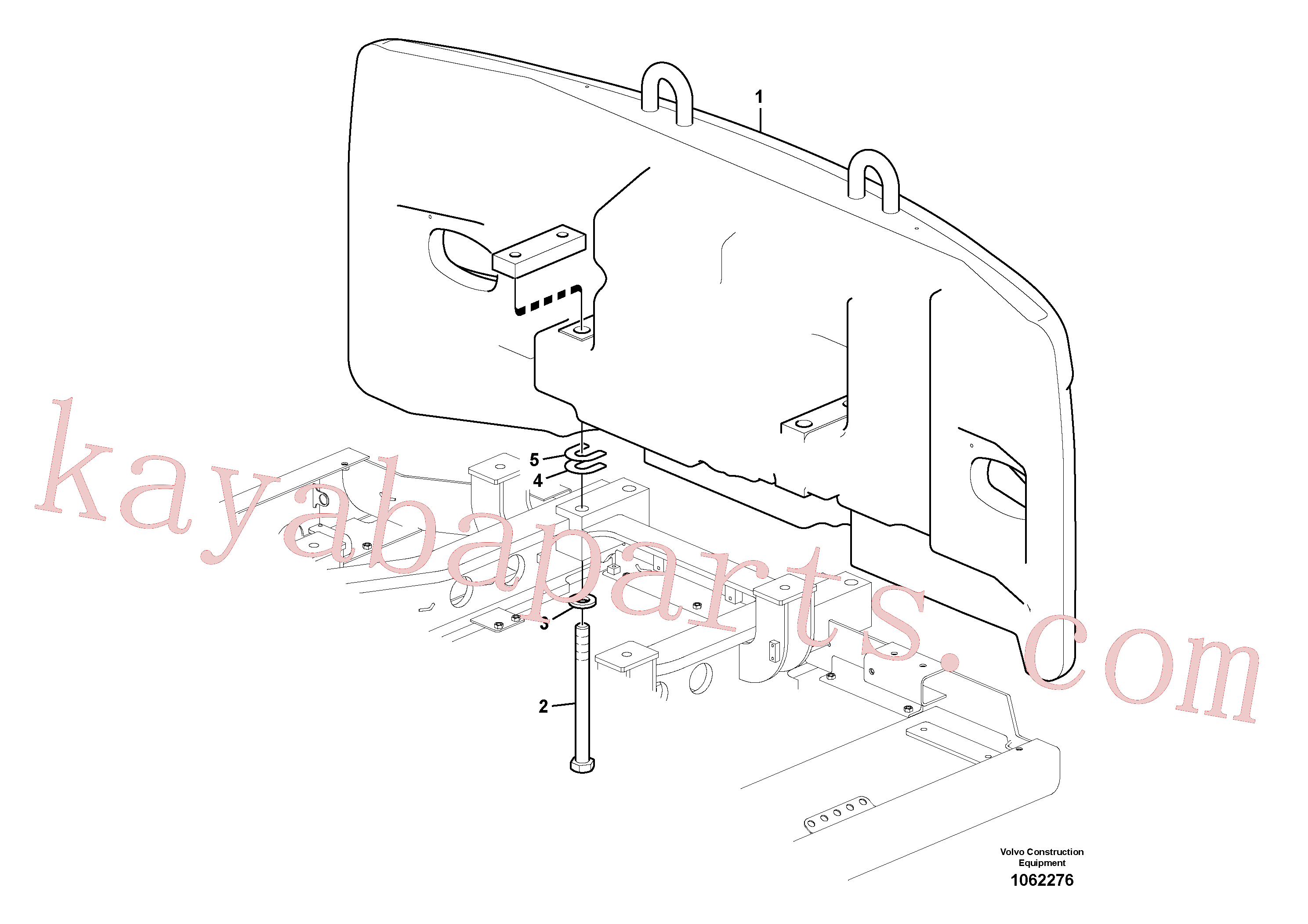 VOE992995 for Volvo Counterweights(1062276 assembly)