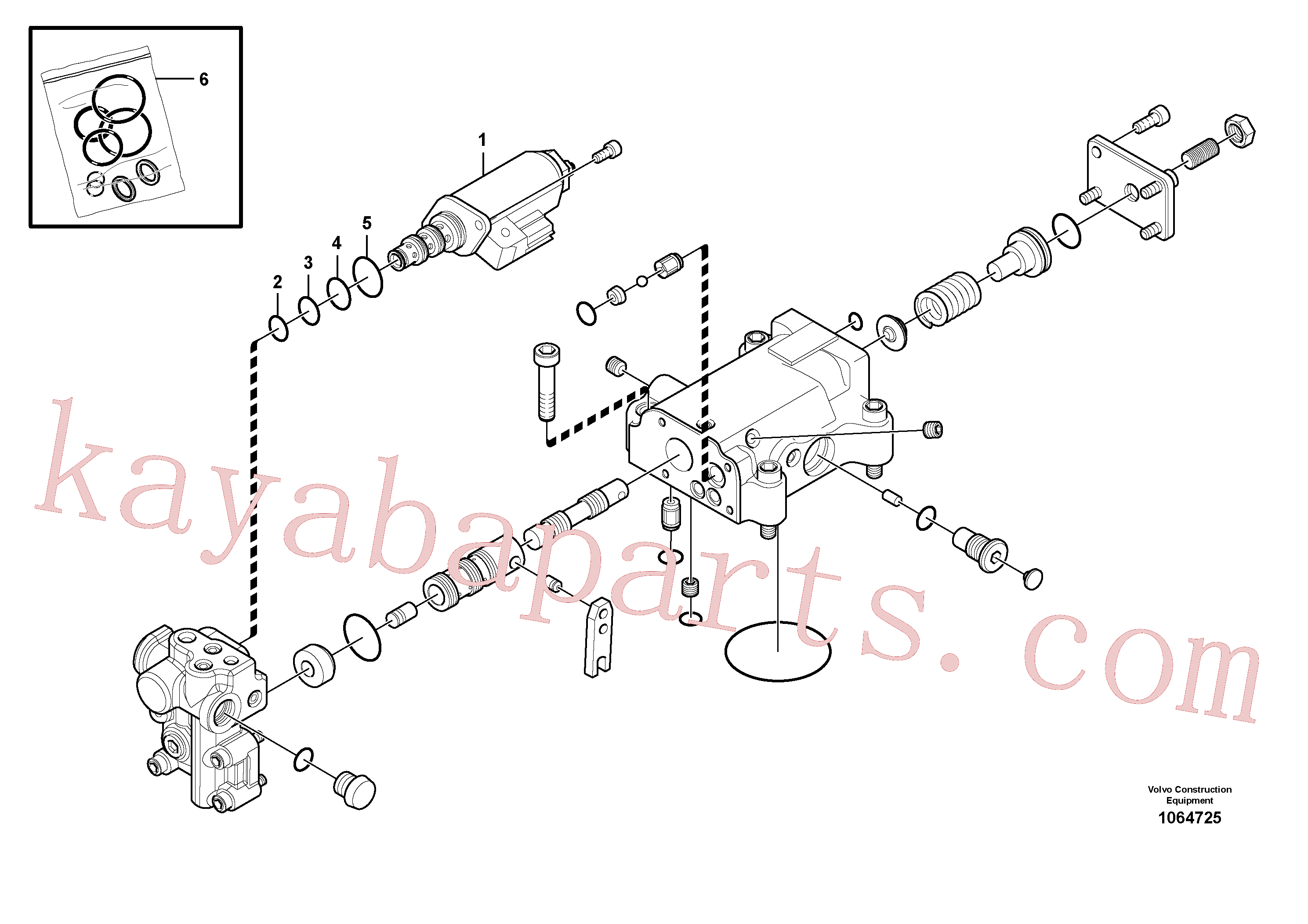 VOE14611914 for Volvo Regulator, hydraulic pump(1064725 assembly)