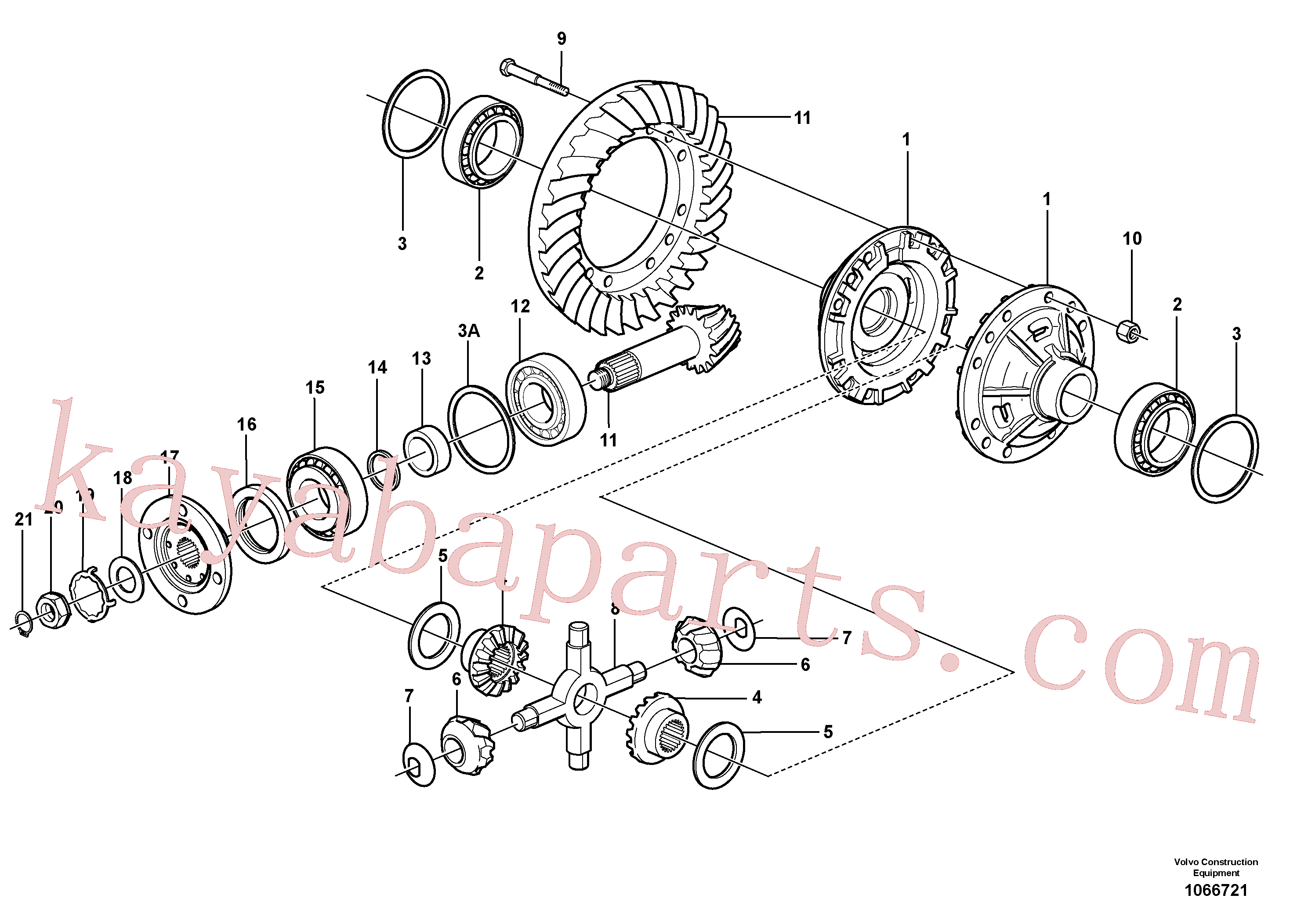 VOE11168058 for Volvo Final drive, rear(1066721 assembly)