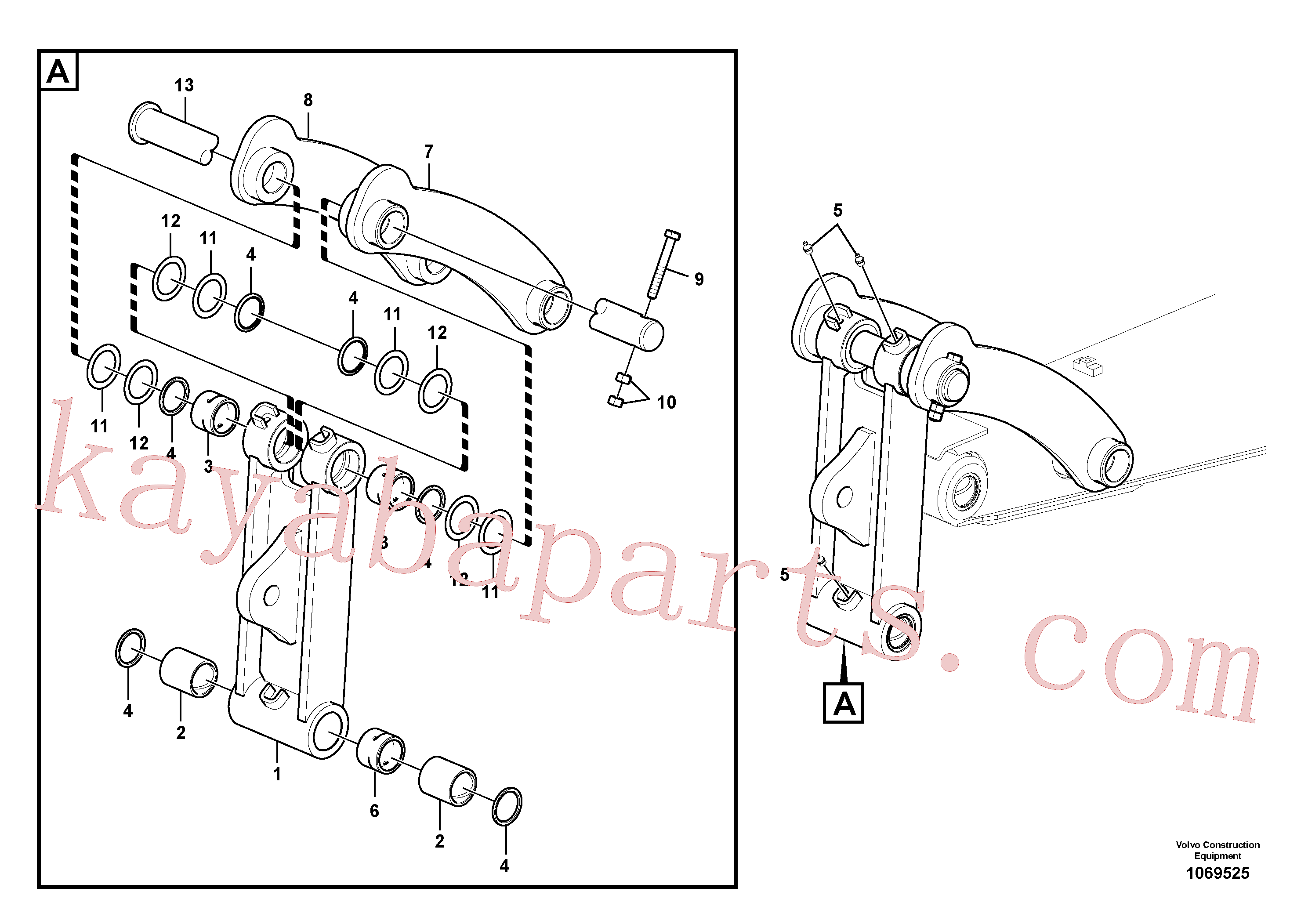 VOE14546152 for Volvo Links to connecting rod(1069525 assembly)