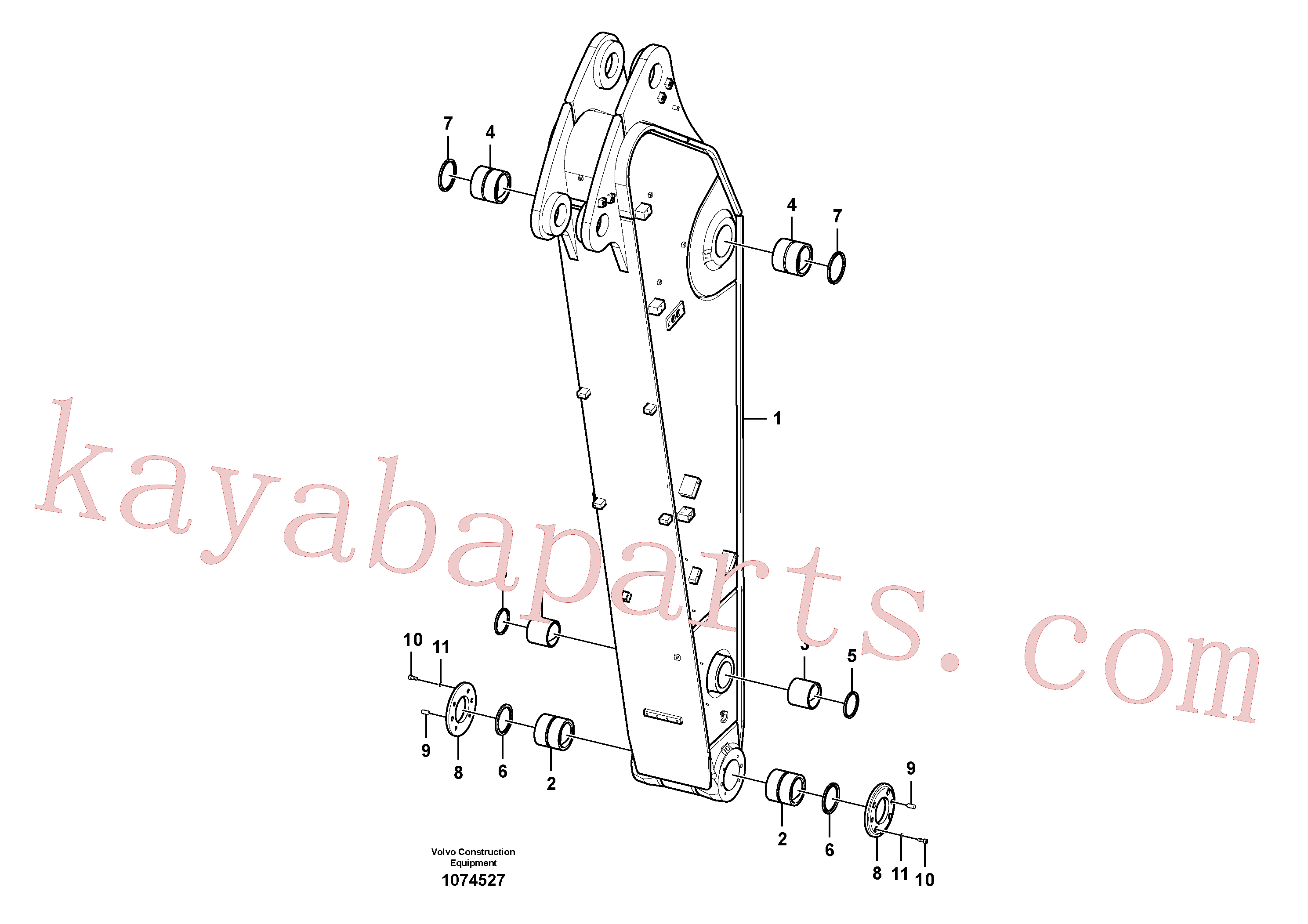 VOE14695020 for Volvo Dipper arm(1074527 assembly)