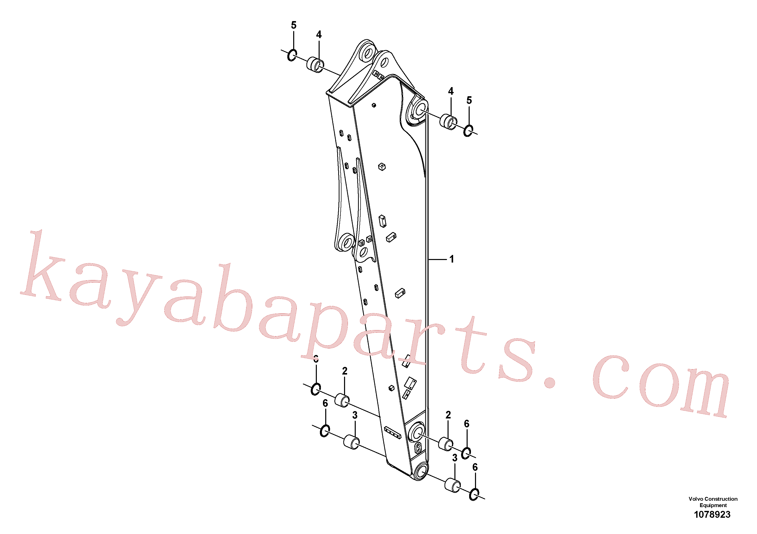 VOE14513575 for Volvo Dipper arm(1078923 assembly)