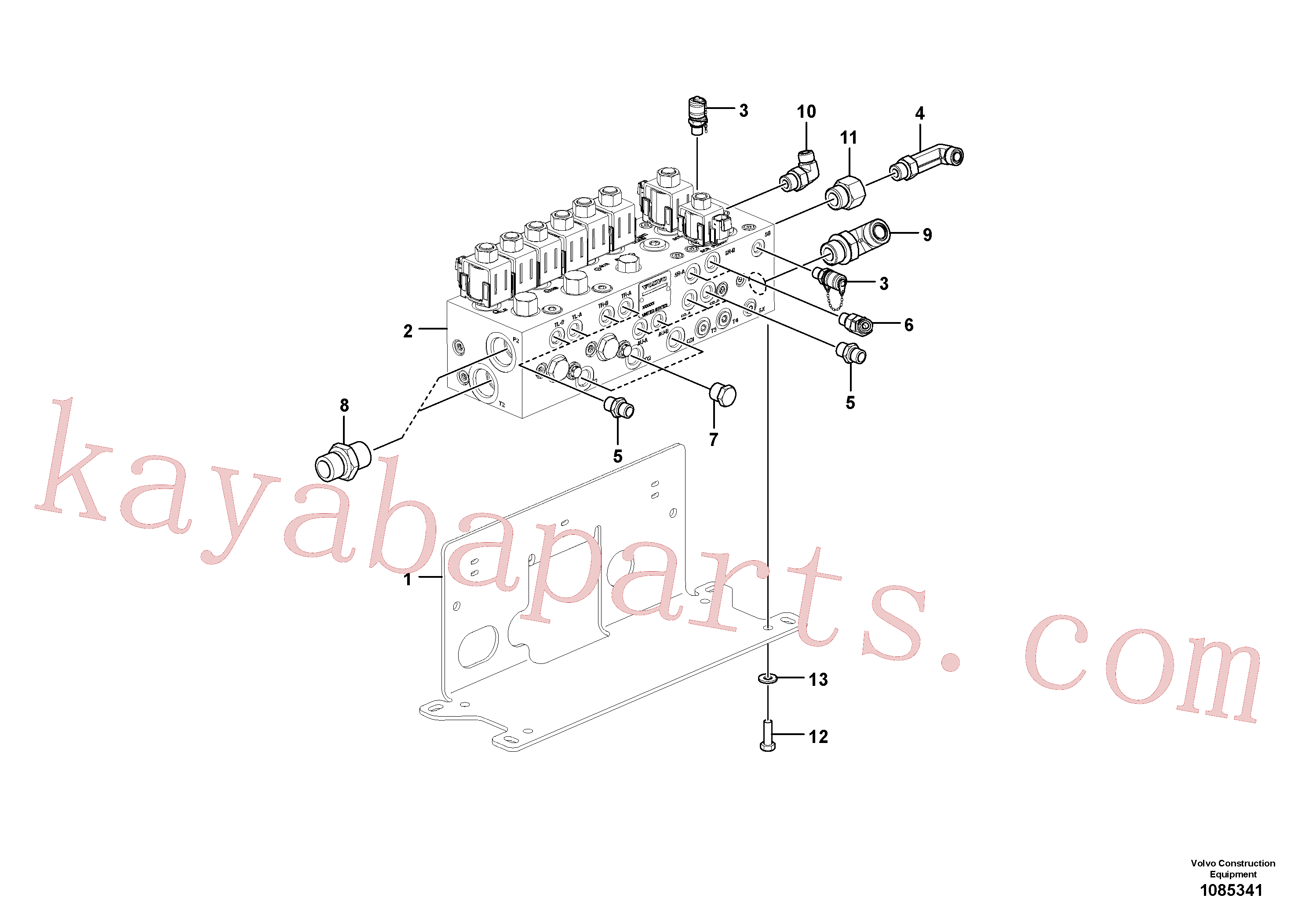 VOE935098 for Volvo Valve(1085341 assembly)