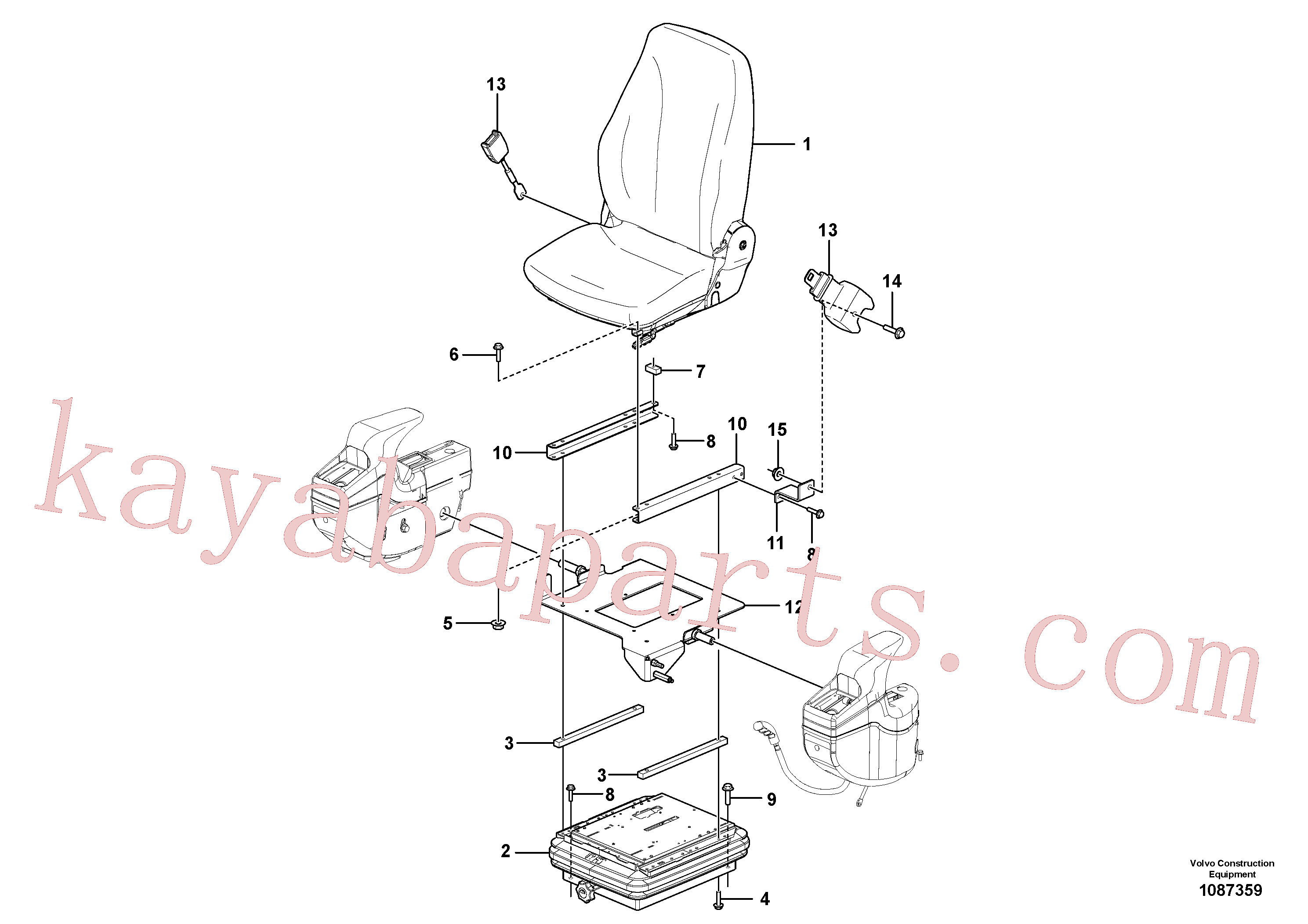 VOE997421 for Volvo Suspended seat(1087359 assembly)