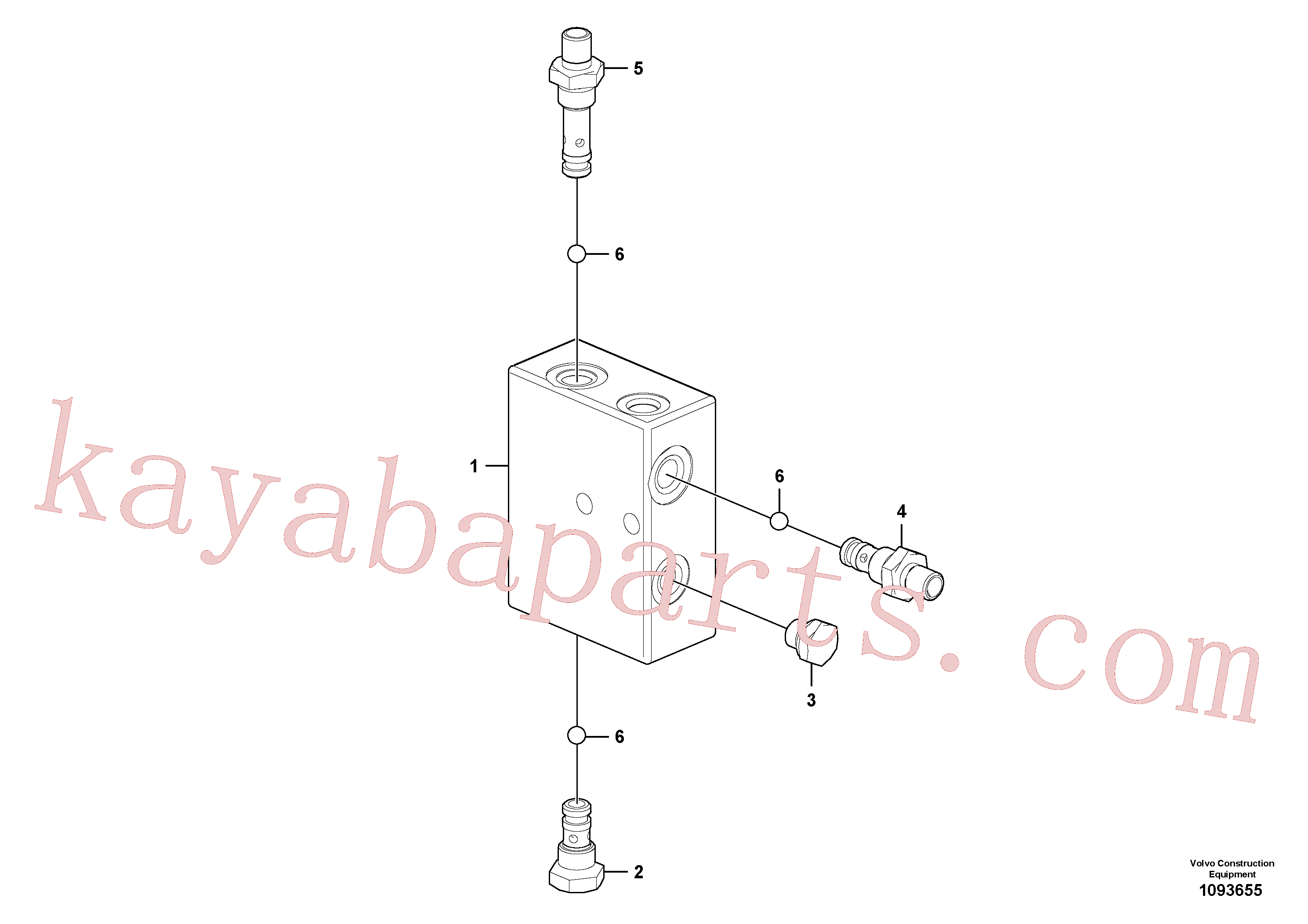 VOE14733039 for Volvo Valve(1093655 assembly)