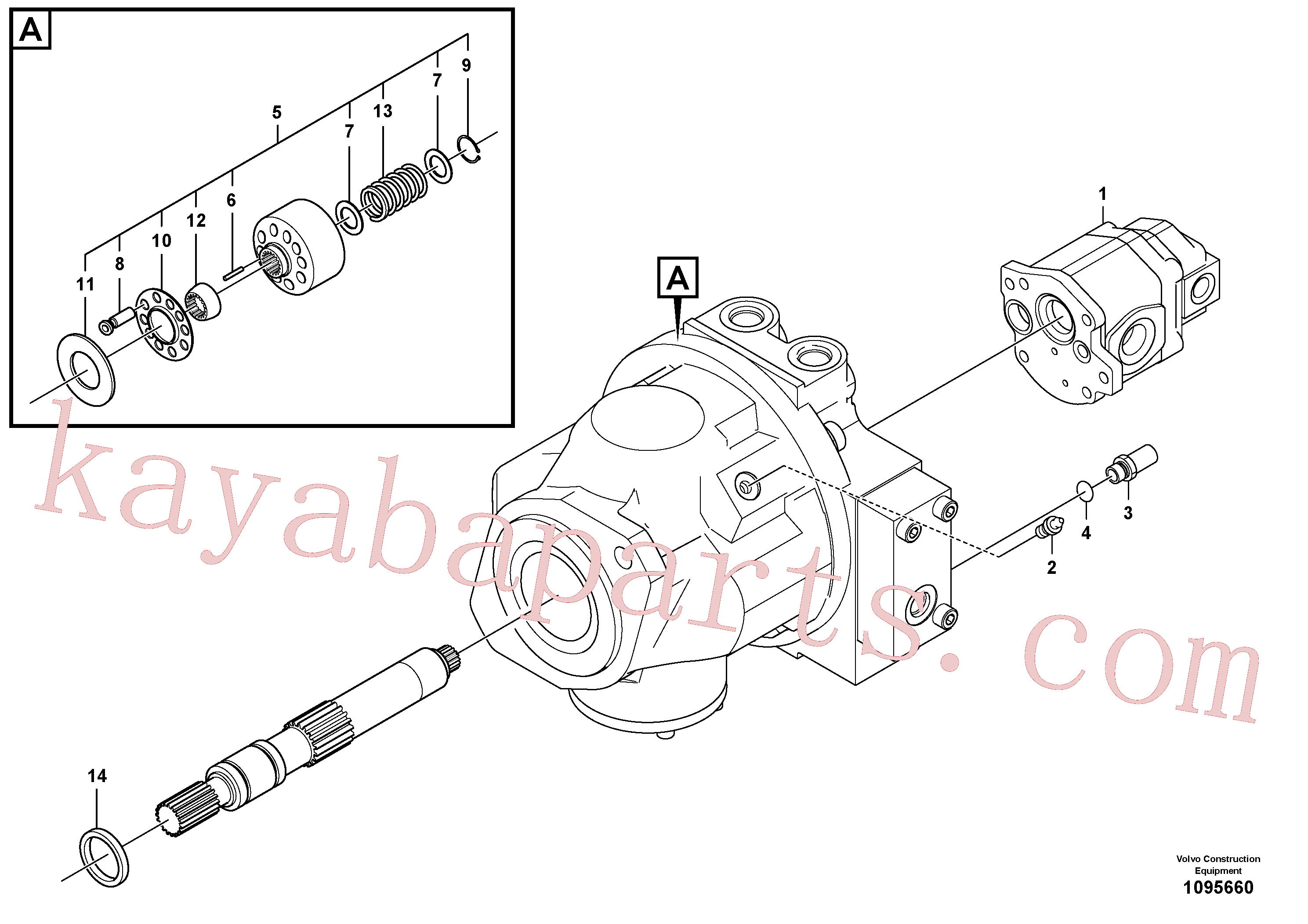 SA8230-06960 for Volvo Hydraulic pump(1095660 assembly)