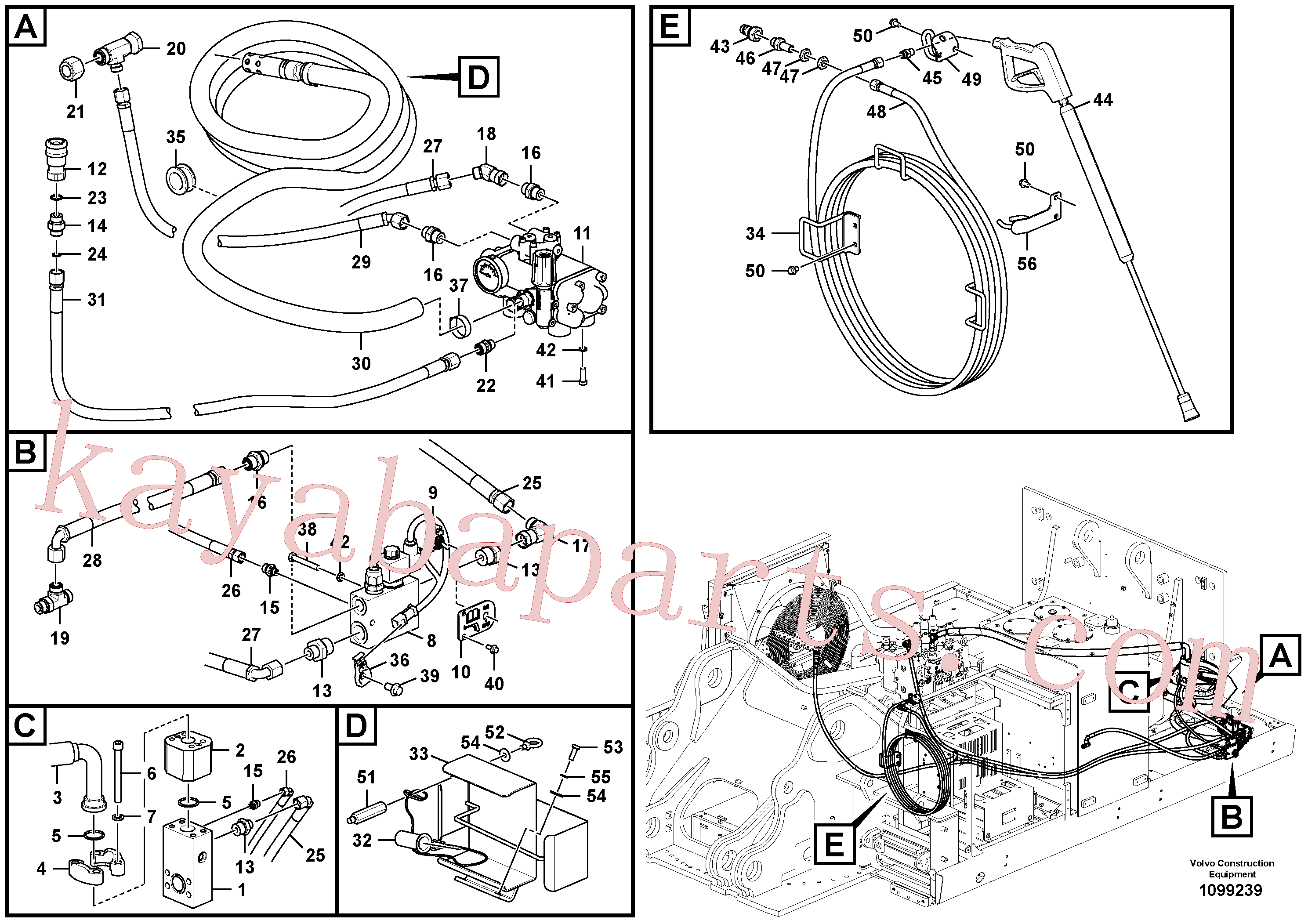 VOE937630 for Volvo Dust suppression system(1099239 assembly)