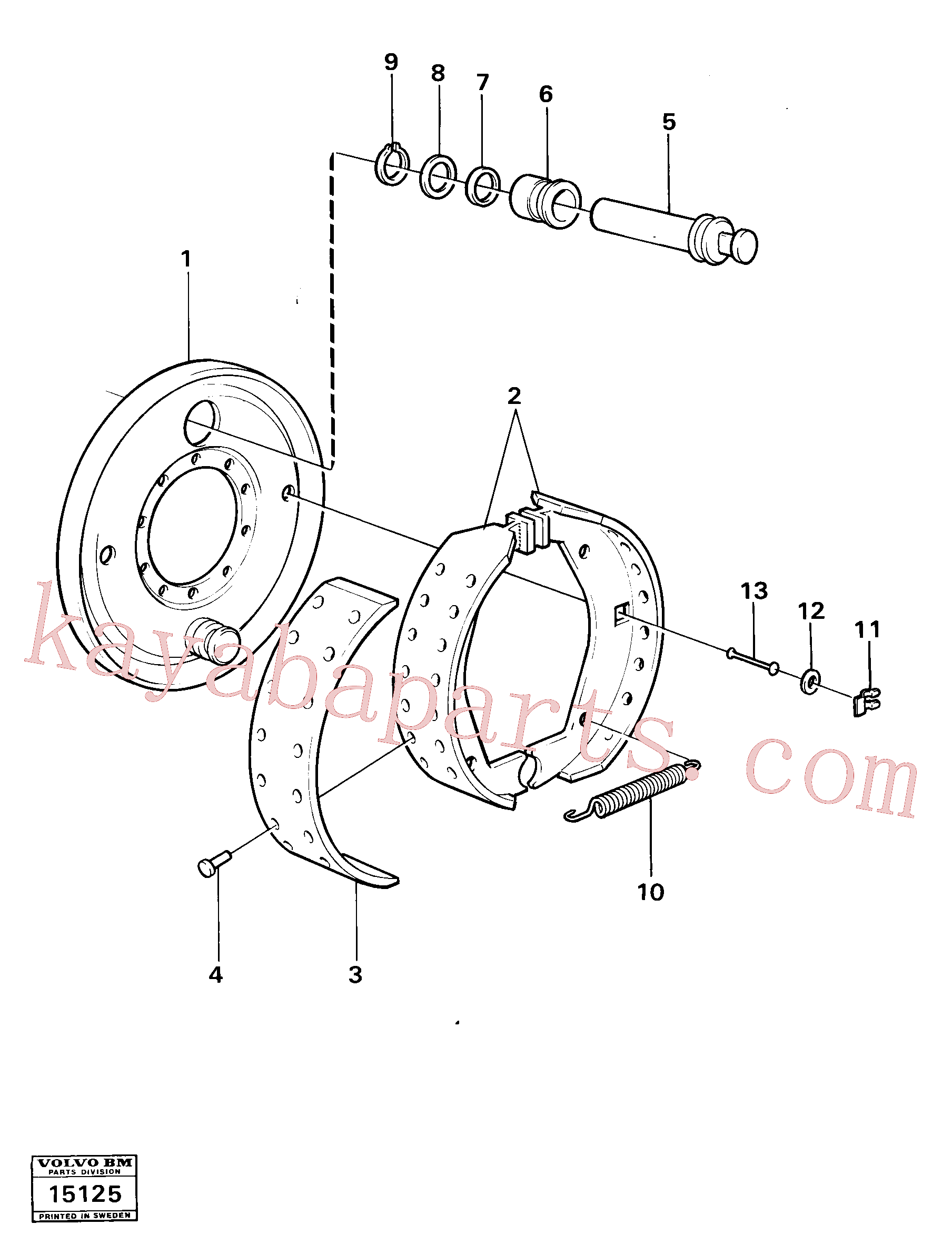 VOE951078 for Volvo Brake(15125 assembly)