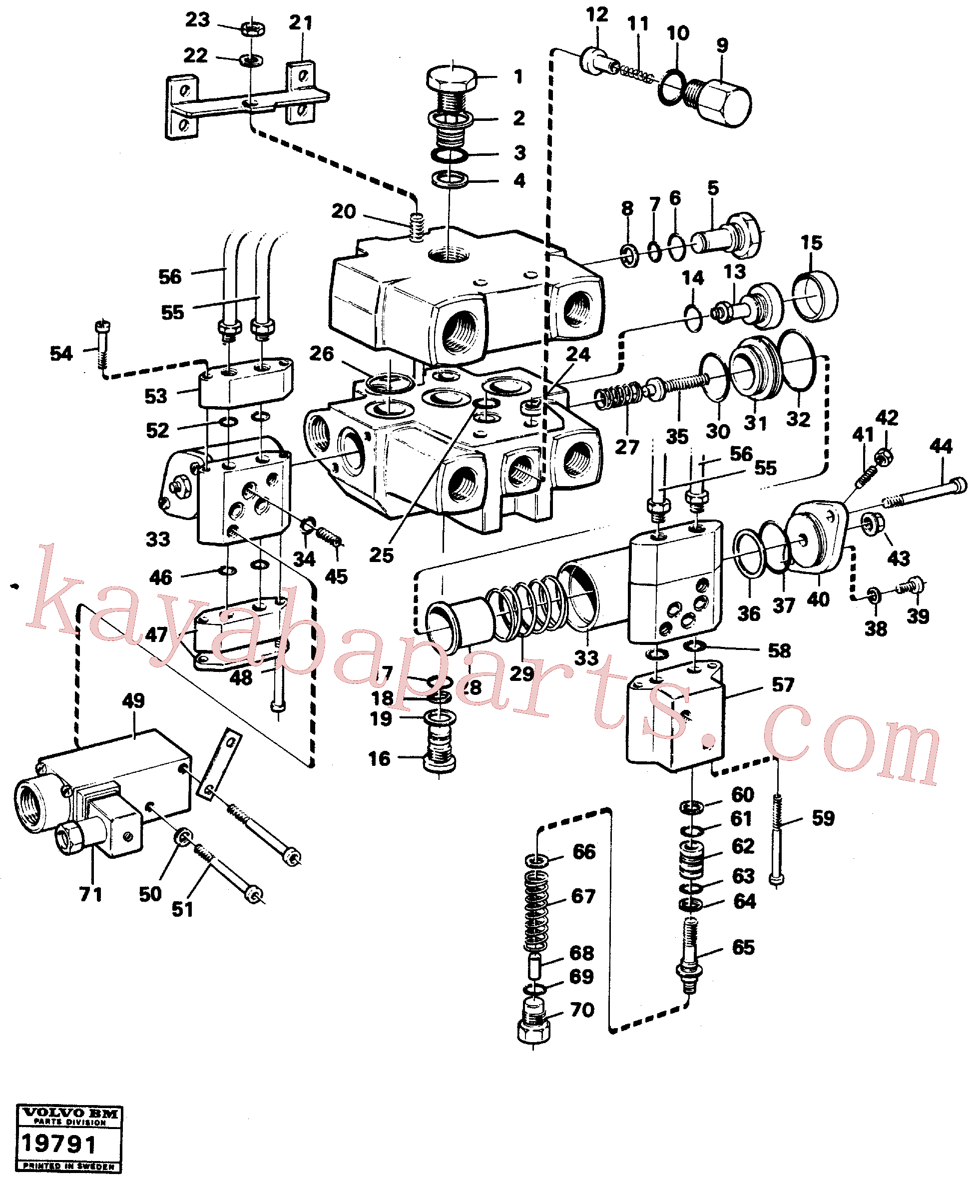 VOE6648876 for Volvo Control valve, lever steering., Control valve, comfort drive control(19791 assembly)