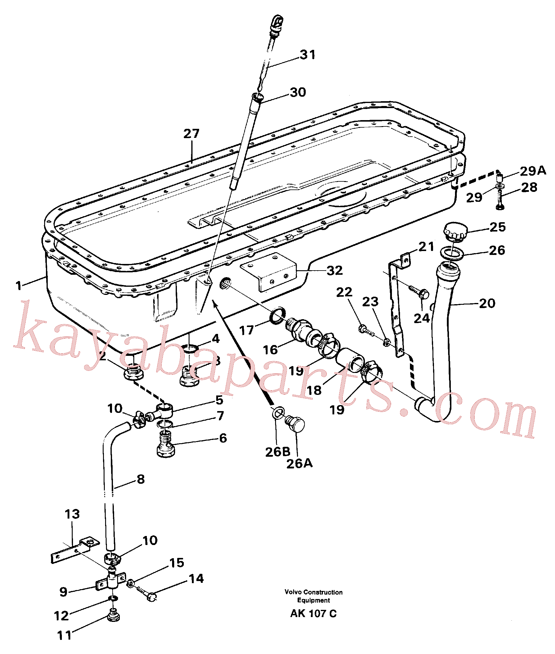 VOE13955527 for Volvo Oil sump(AK107C assembly)