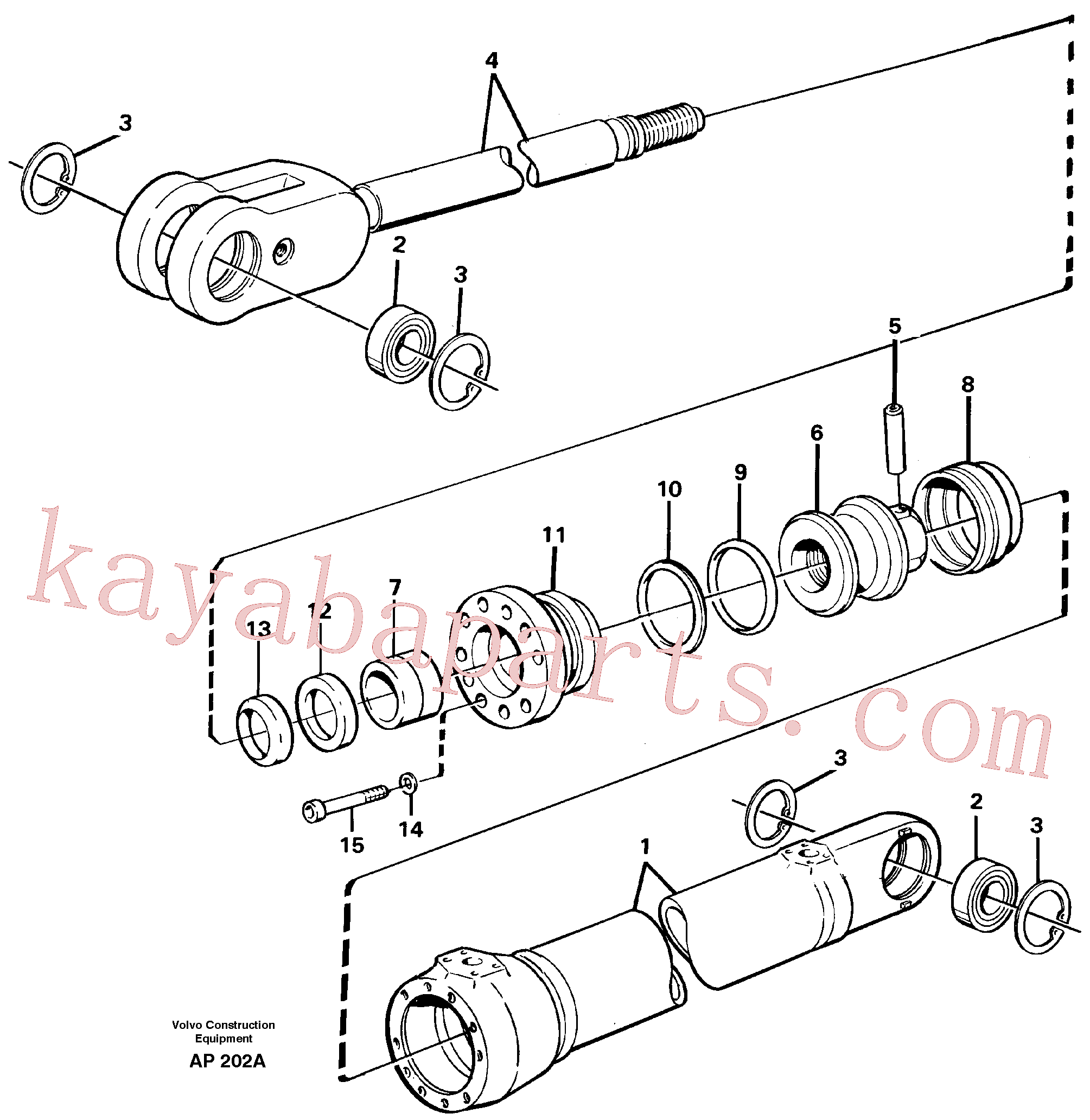 EH6235792 for Volvo Hydraulic cylinder(AP202A assembly)