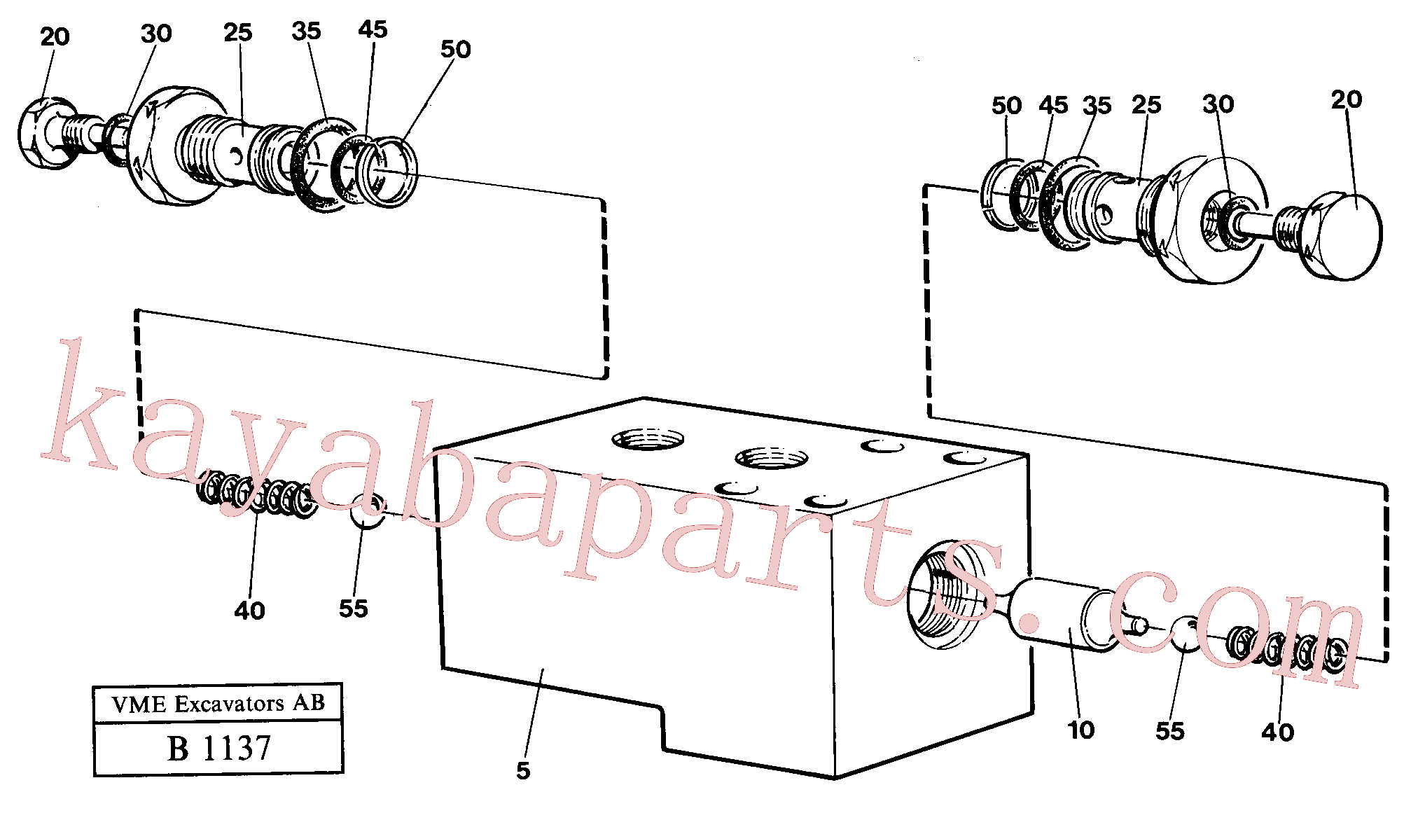 VOE14233681 for Volvo Hydraulic lock outrigger(B1137 assembly)