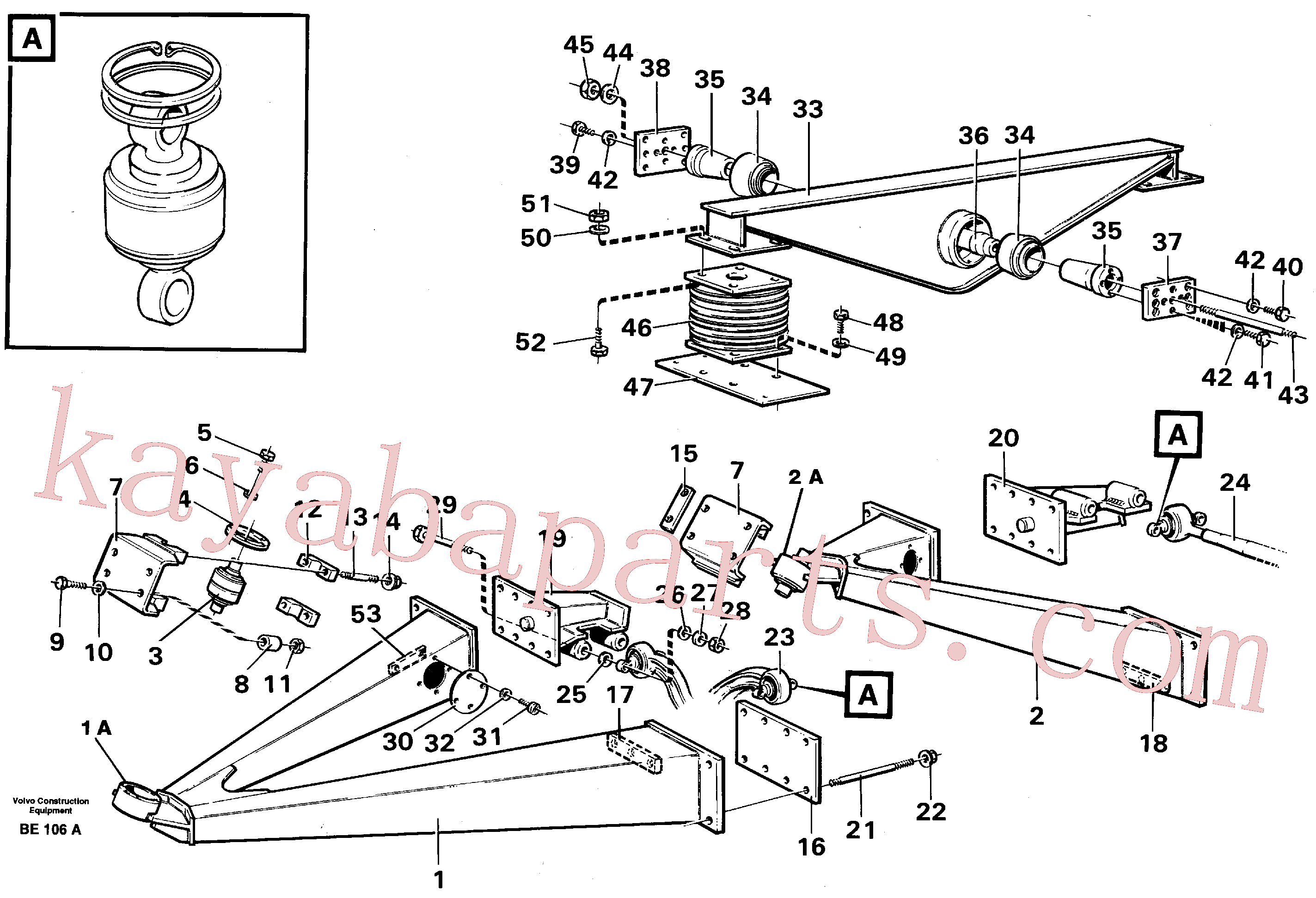 VOE13963344 for Volvo Bogie(BE106A assembly)