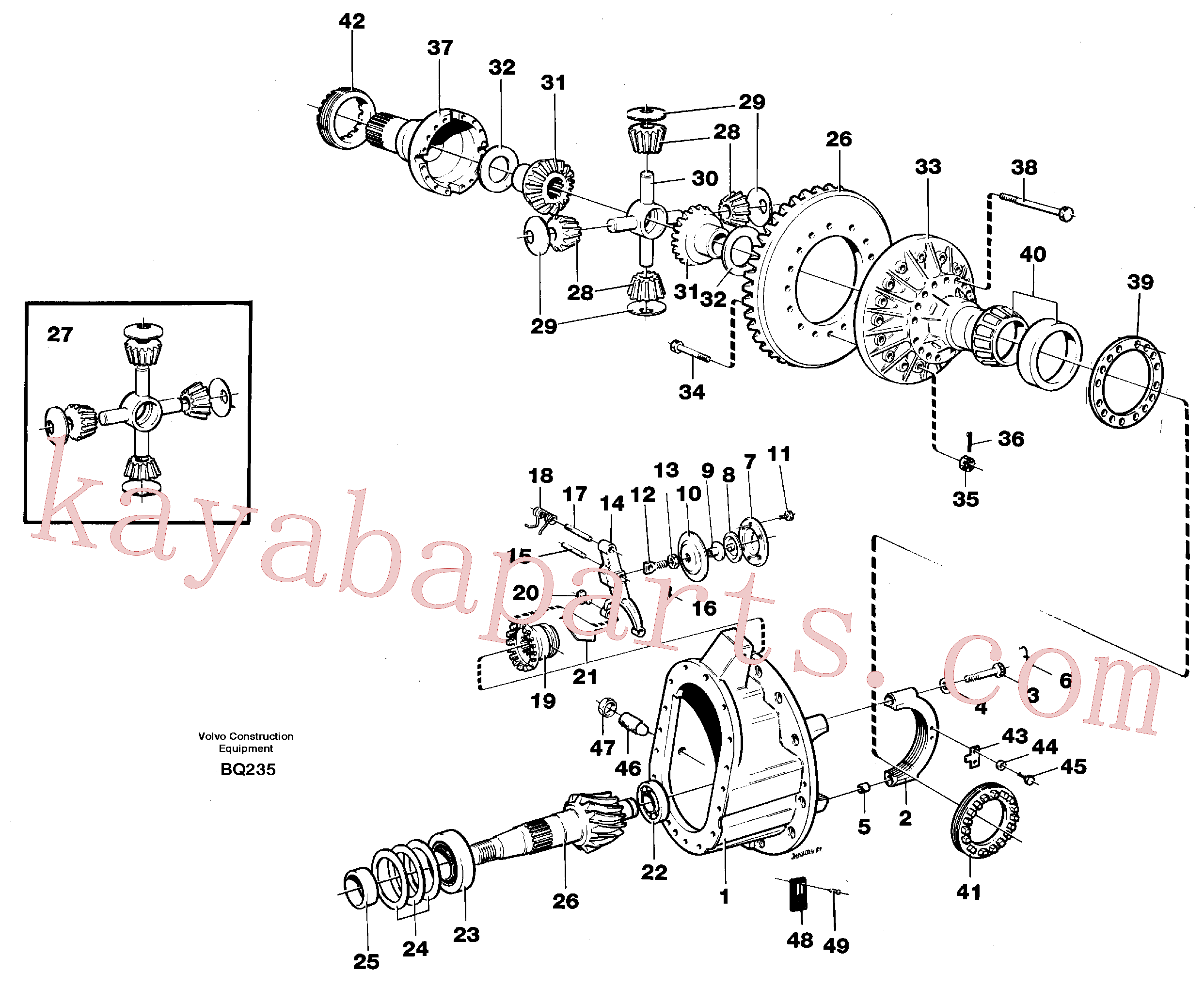 VOE7384125 for Volvo Final drive(BQ235 assembly)