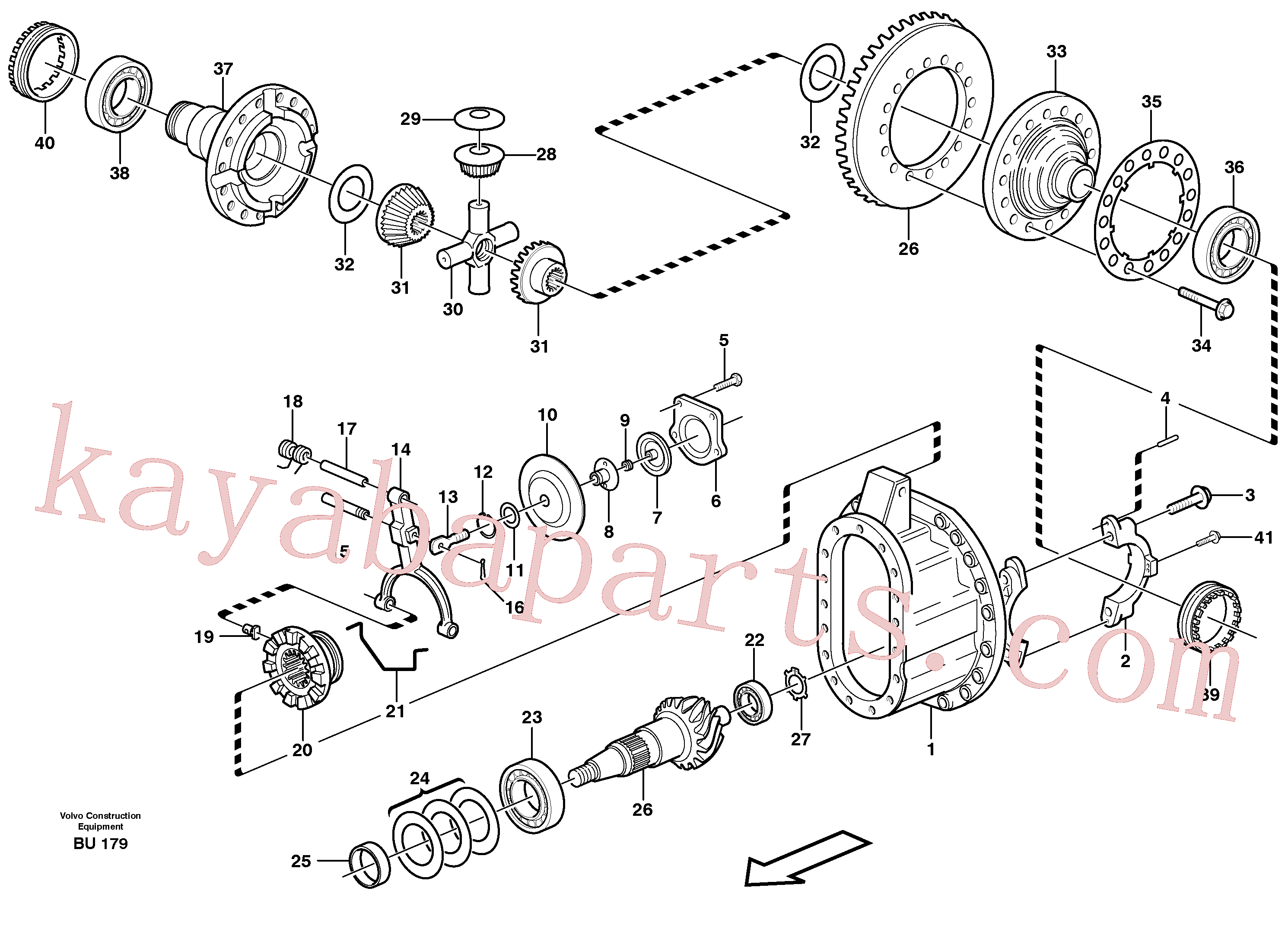 VOE7384125 for Volvo Final drive(BU179 assembly)